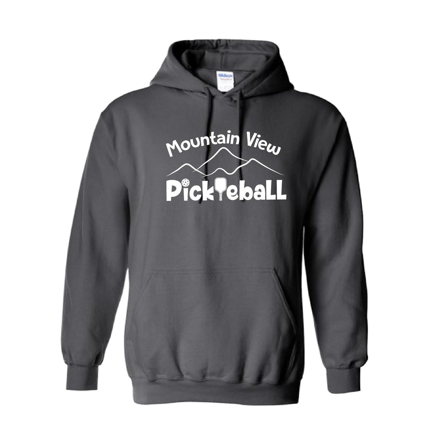 Mountain View Pickleball Club | Unisex Hoodie Pickleball Sweatshirt | 50% Cotton 50% Polyester