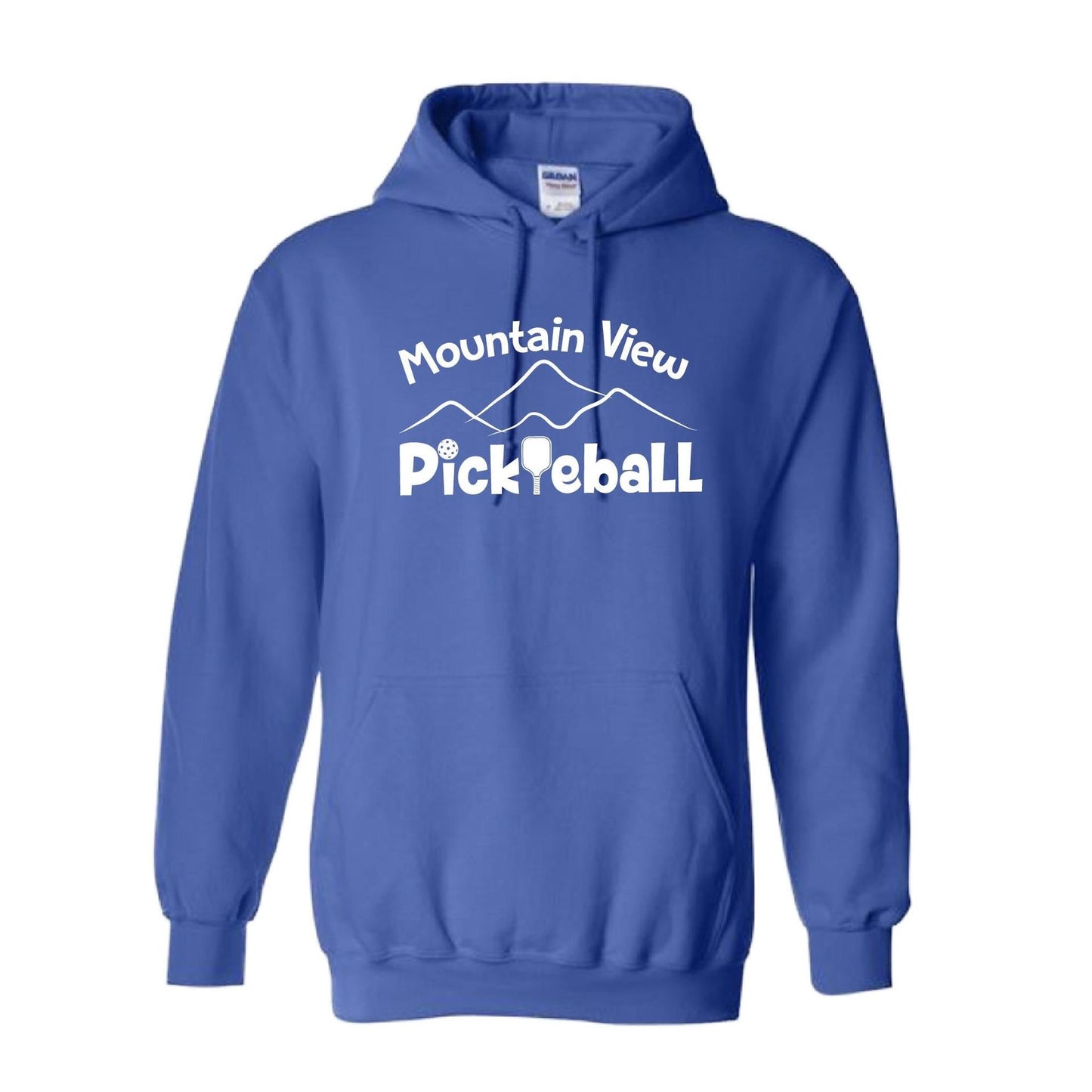 Mountain View Pickleball Club | Unisex Hoodie Pickleball Sweatshirt | 50% Cotton 50% Polyester