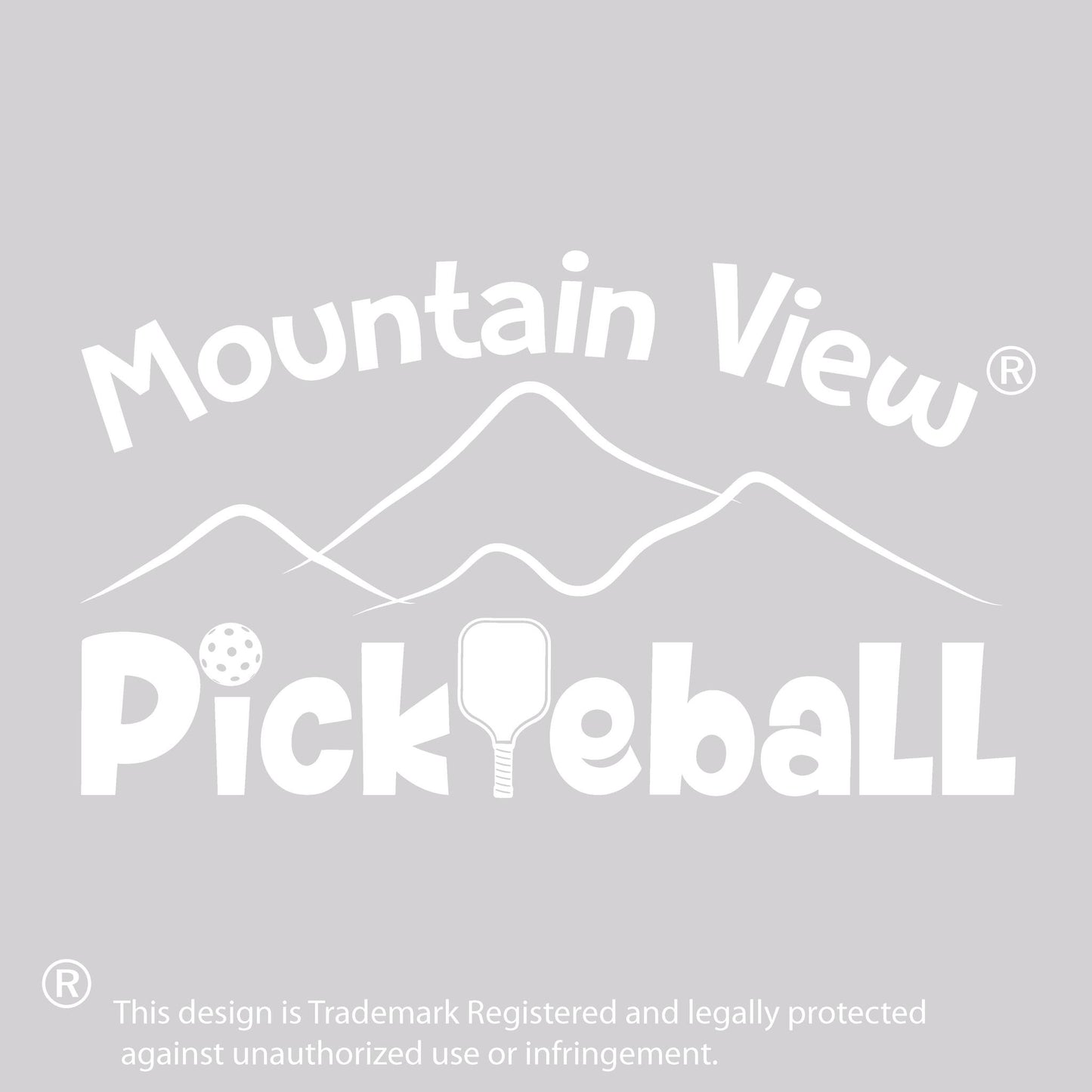 Mountain View Pickleball Club | Women's Short Sleeve V-Neck Pickleball Performance T-Shirts | 100% Polyester