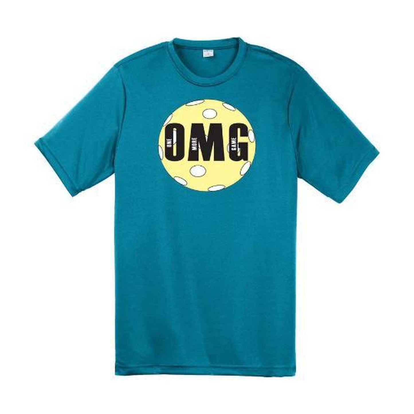 OMG (One More Game) | Clearance Men’s Short Sleeve Pickleball Performance T-Shirt | 100% Polyester