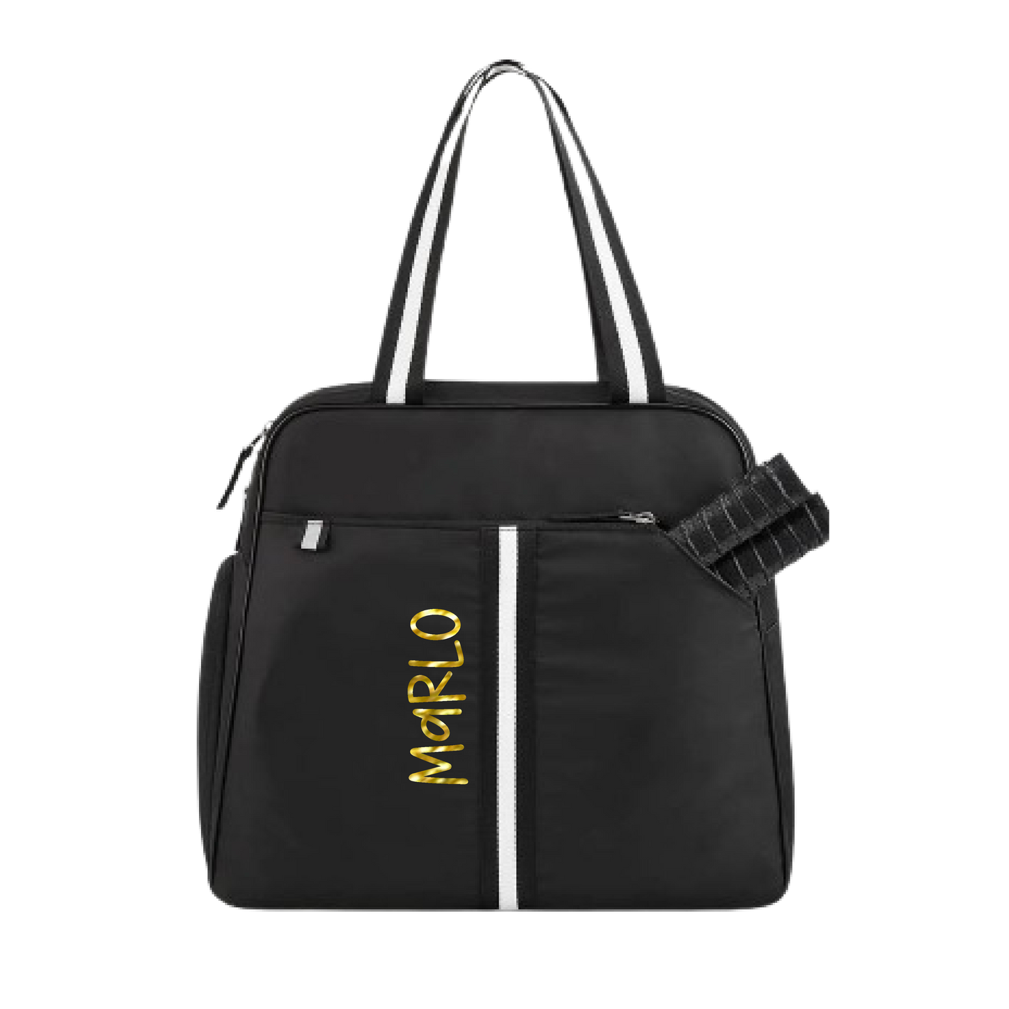 "Oxford" Black Pickleball Bag (Free Customization) | Pickleball Sports Bag | Medium Size Court Bag