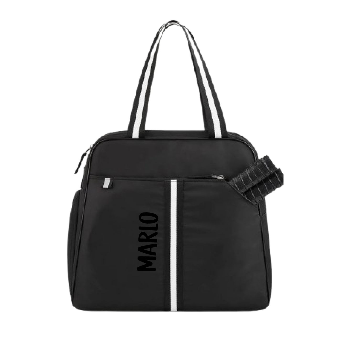 "Oxford" Black Pickleball Bag (Free Customization) | Pickleball Sports Bag | Medium Size Court Bag