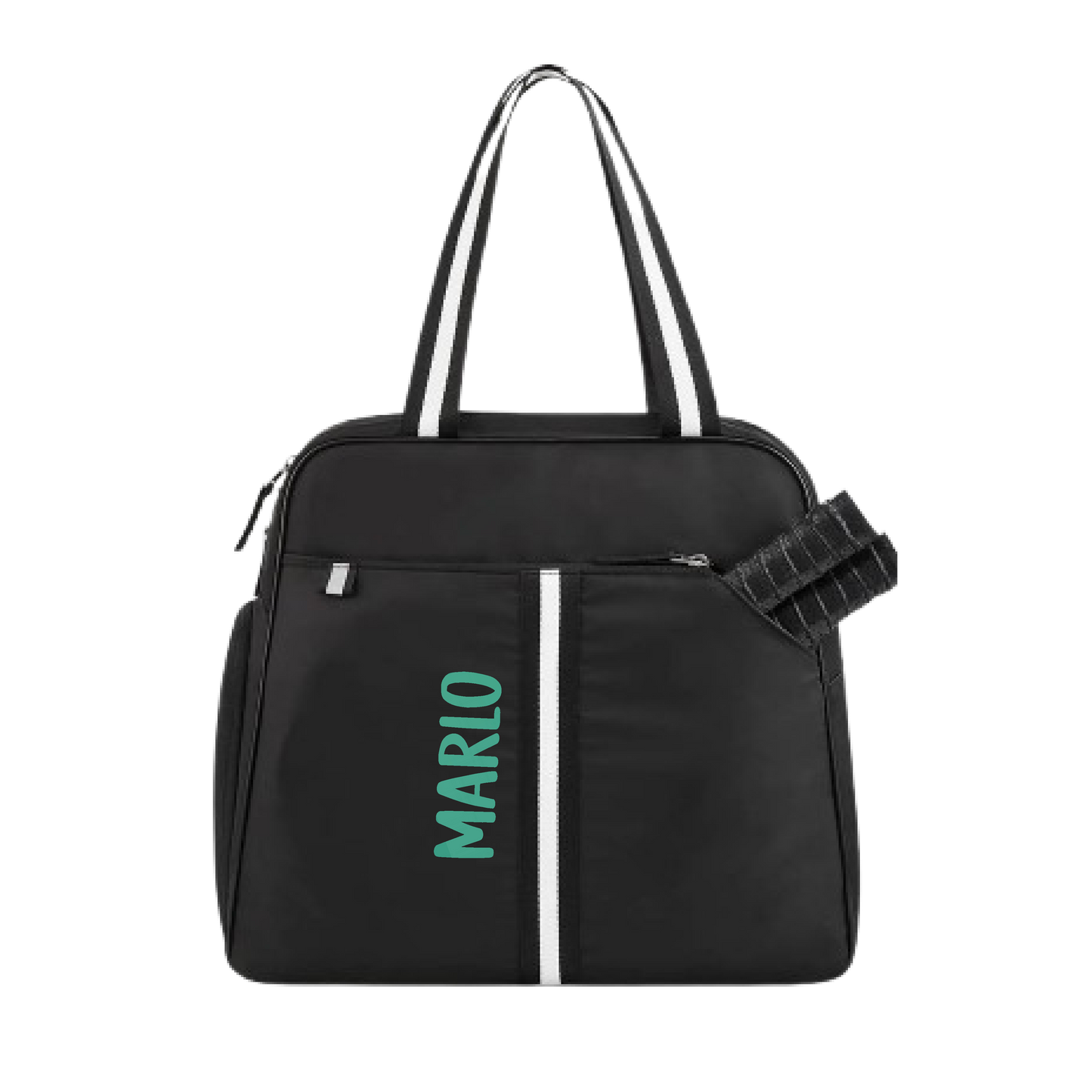 "Oxford" Black Pickleball Bag (Free Customization) | Pickleball Sports Bag | Medium Size Court Bag