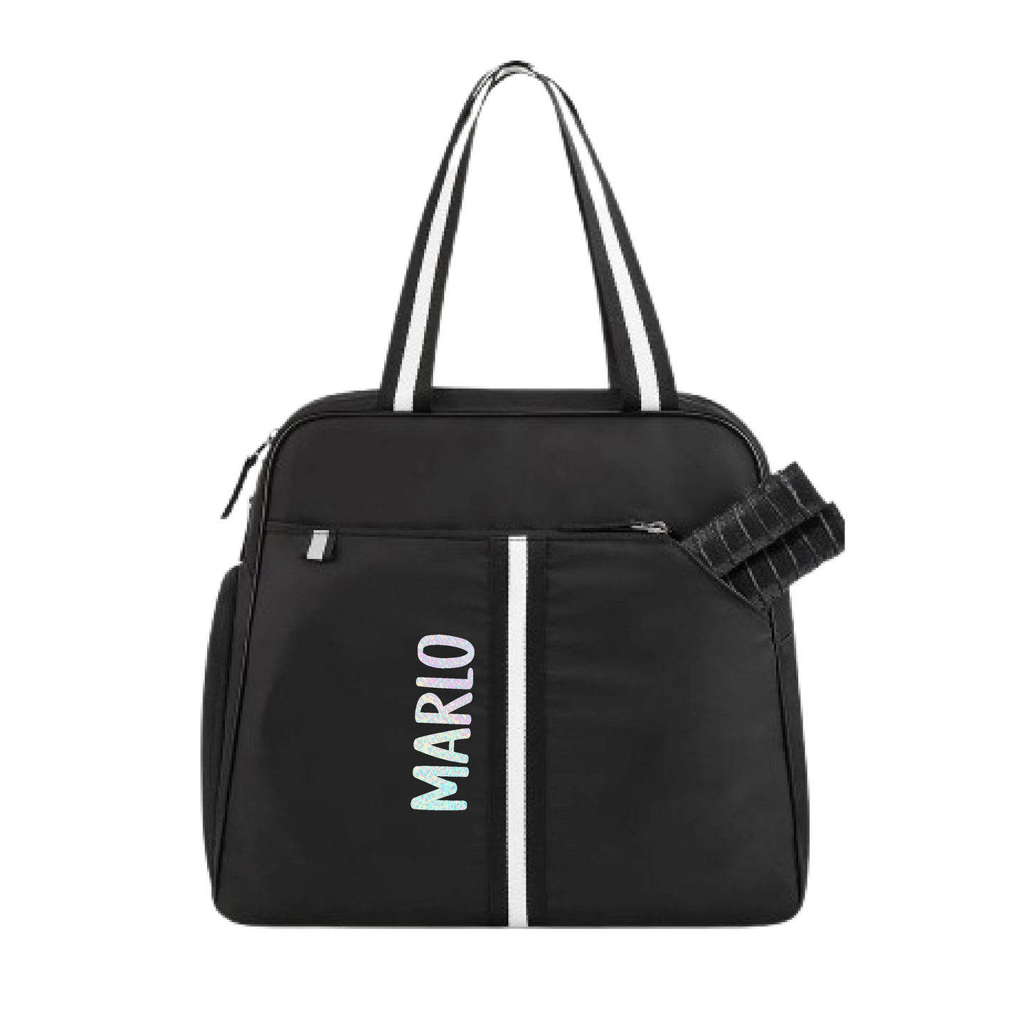 "Oxford" Black Pickleball Bag (Free Customization) | Pickleball Sports Bag | Medium Size Court Bag