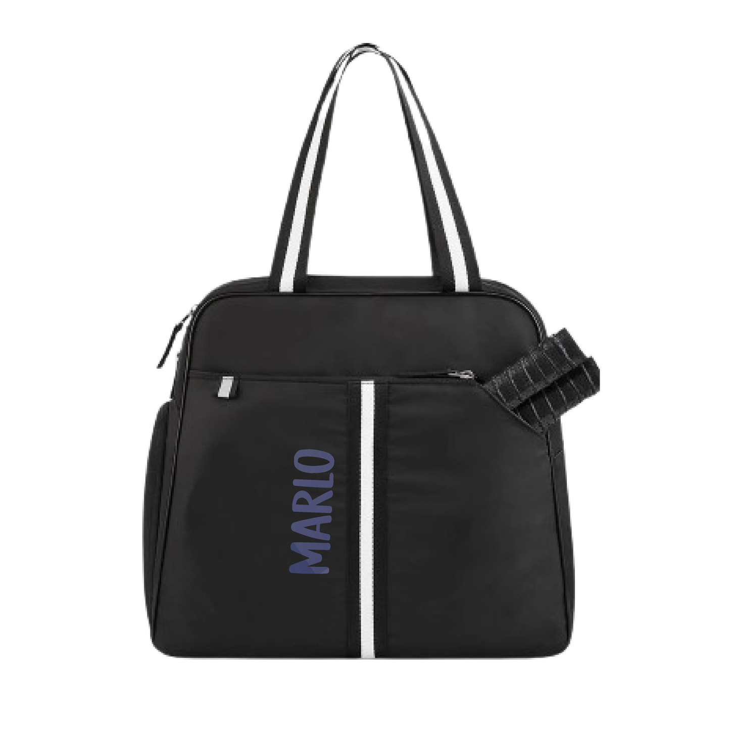 "Oxford" Black Pickleball Bag (Free Customization) | Pickleball Sports Bag | Medium Size Court Bag