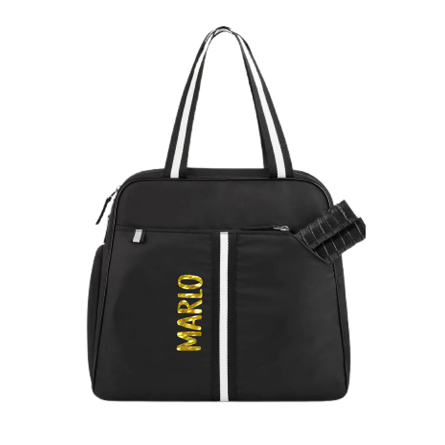 "Oxford" Black Pickleball Bag (Free Customization) | Pickleball Sports Bag | Medium Size Court Bag