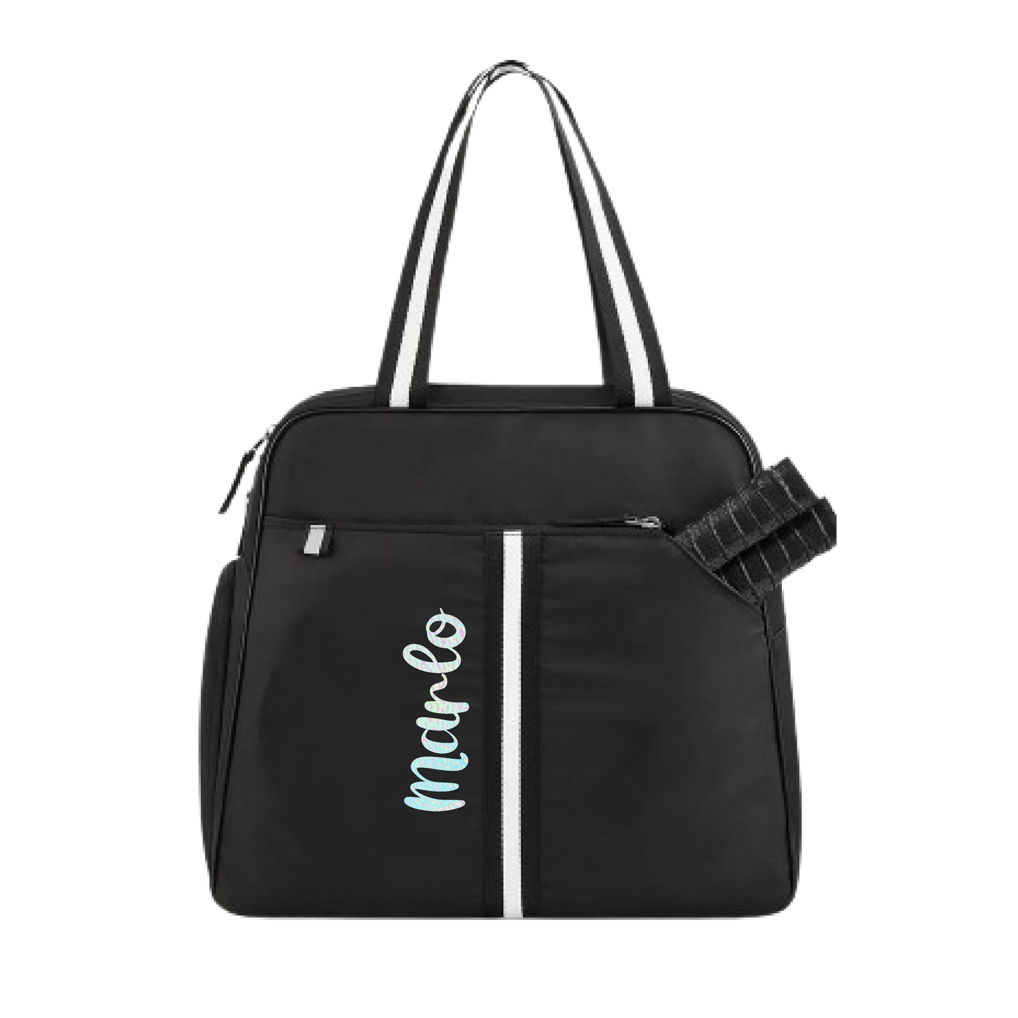 "Oxford" Black Pickleball Bag (Free Customization) | Pickleball Sports Bag | Medium Size Court Bag