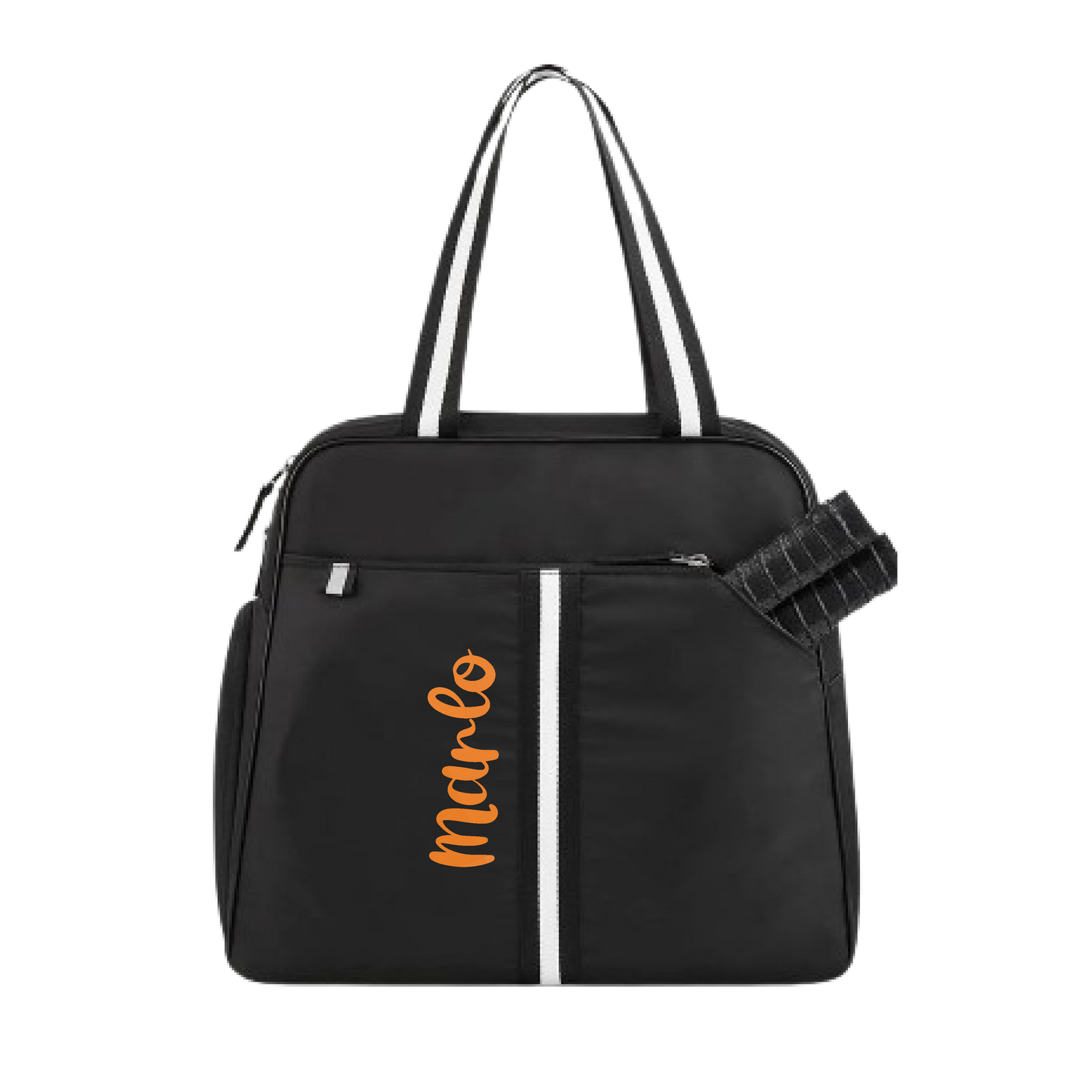 "Oxford" Black Pickleball Bag (Free Customization) | Pickleball Sports Bag | Medium Size Court Bag