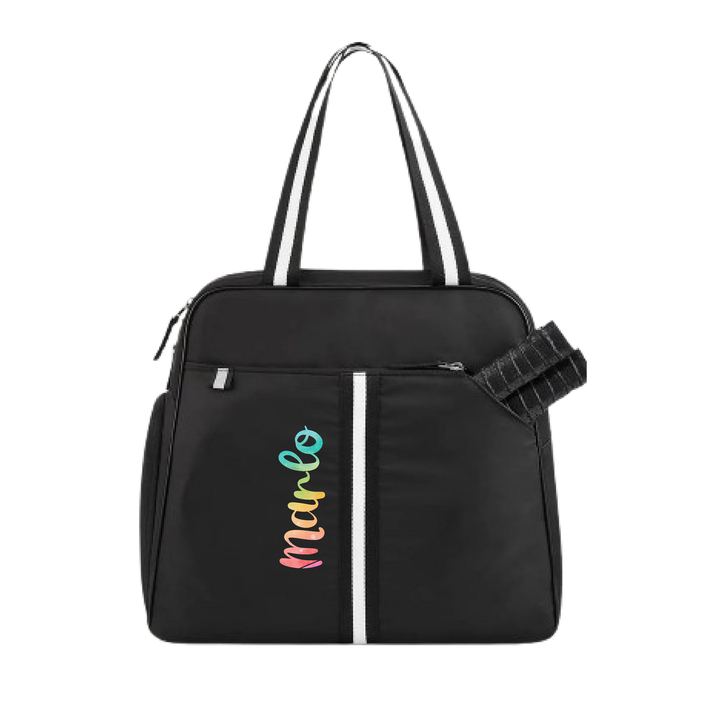 "Oxford" Black Pickleball Bag (Free Customization) | Pickleball Sports Bag | Medium Size Court Bag