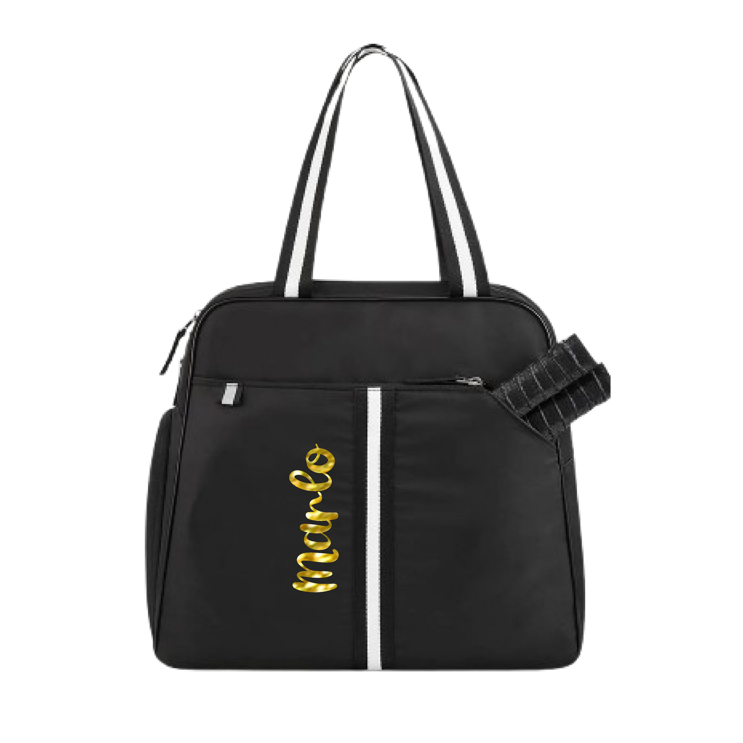 "Oxford" Black Pickleball Bag (Free Customization) | Pickleball Sports Bag | Medium Size Court Bag