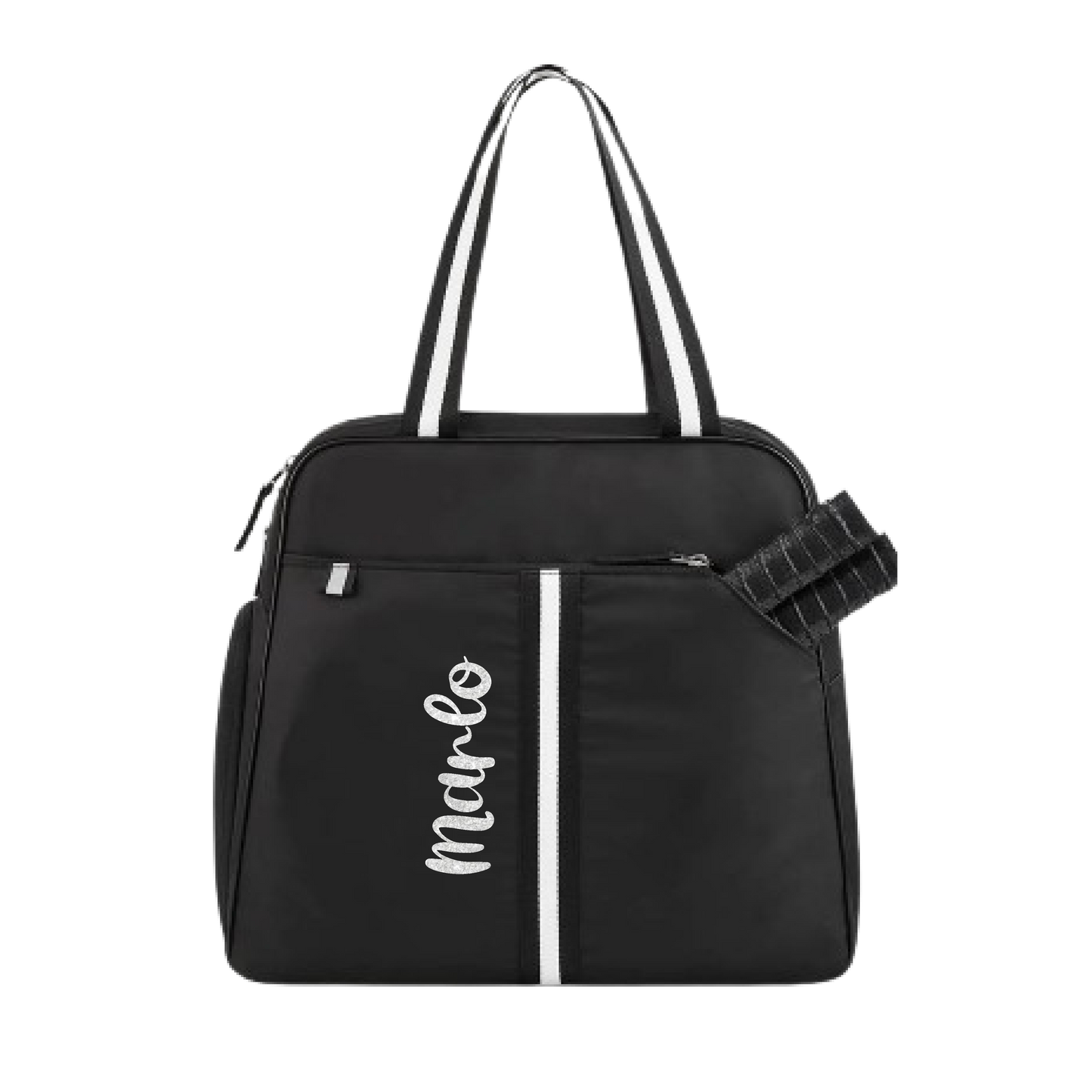 "Oxford" Black Pickleball Bag (Free Customization) | Pickleball Sports Bag | Medium Size Court Bag