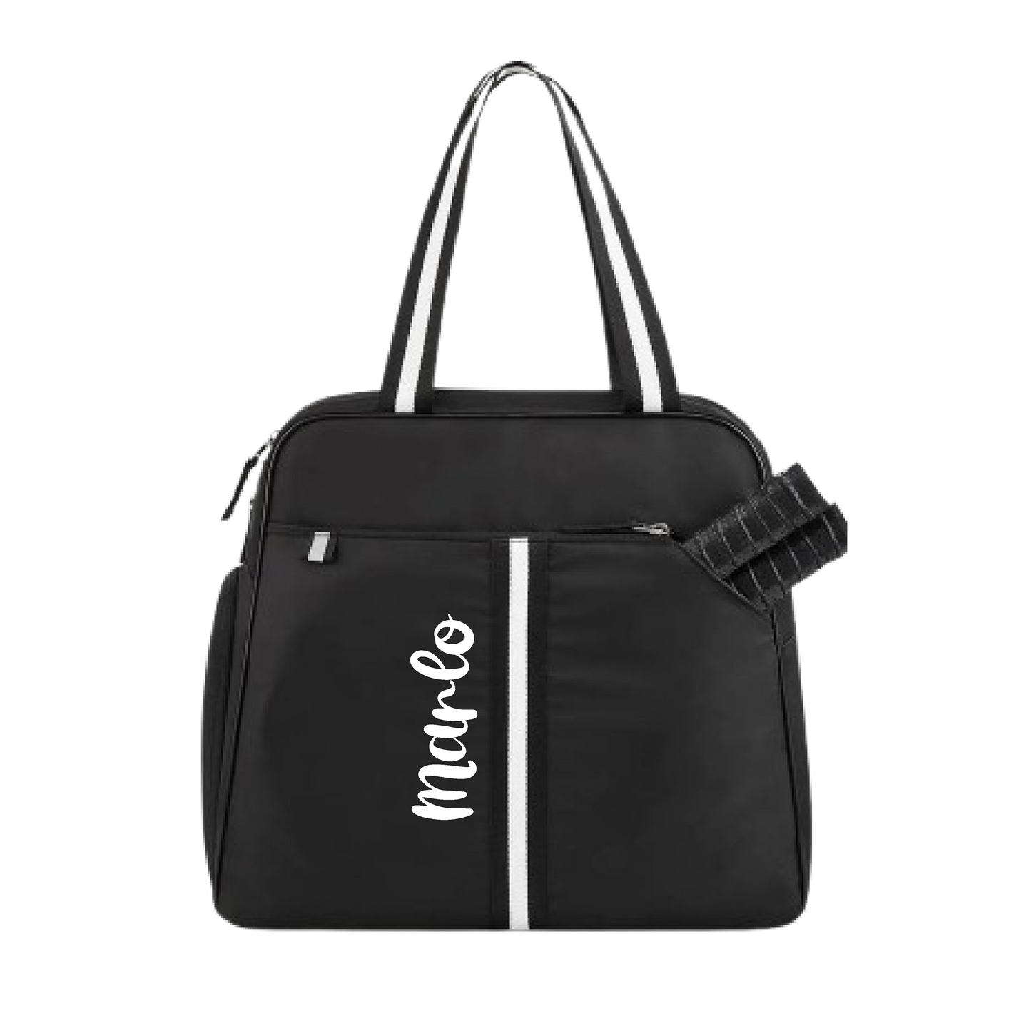 "Oxford" Black Pickleball Bag (Free Customization) | Pickleball Sports Bag | Medium Size Court Bag