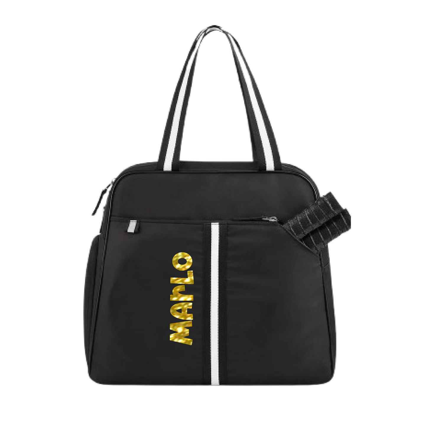 "Oxford" Black Pickleball Bag (Free Customization) | Pickleball Sports Bag | Medium Size Court Bag