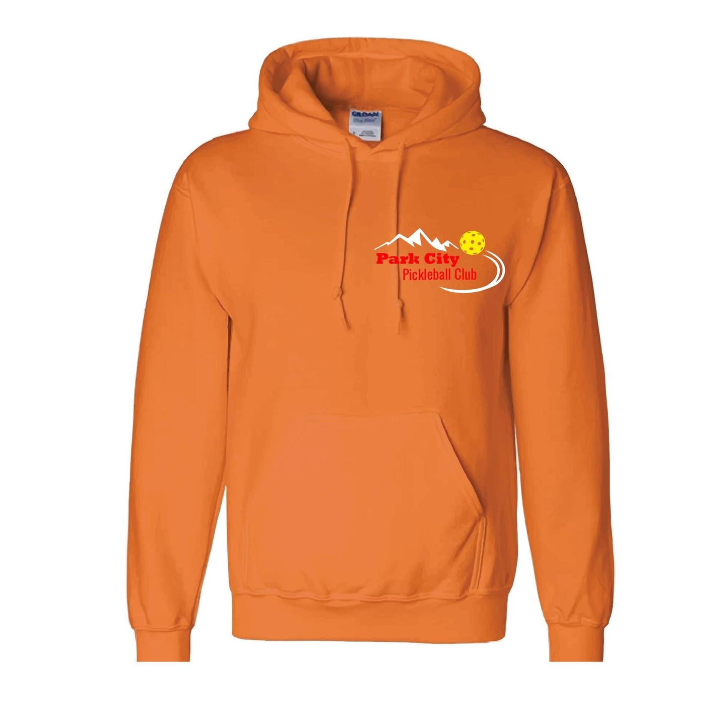 Park City Pickleball Club (Red Words) | Unisex Hoodie Pickleball Sweatshirt | 50% Cotton 50% Polyester