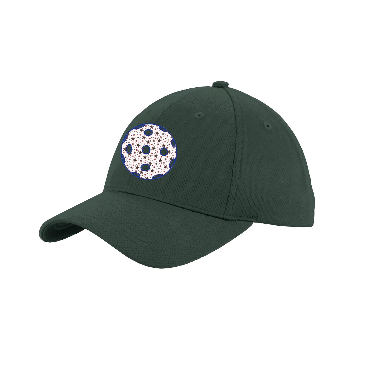 Patriotic Star Pickleball (Customizable) | Pickleball Hat | Moisture-Wicking 100% Polyester