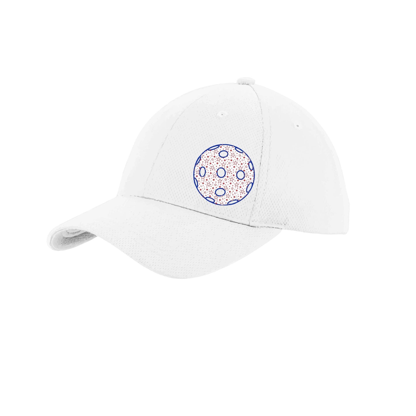 Patriotic Star Pickleball (Customizable) | Pickleball Hat | Moisture-Wicking 100% Polyester