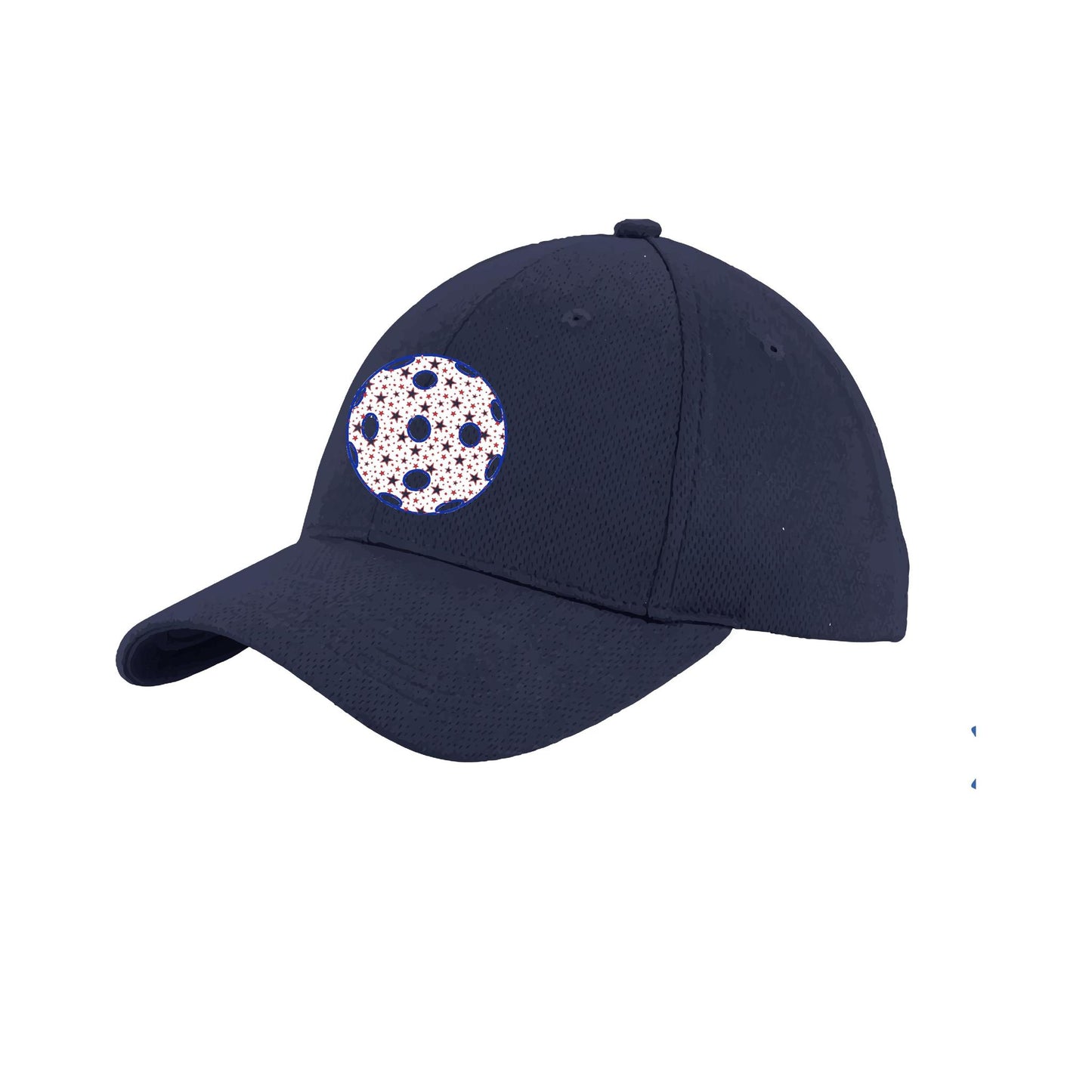 Patriotic Star Pickleball (Customizable) | Pickleball Hat | Moisture-Wicking 100% Polyester