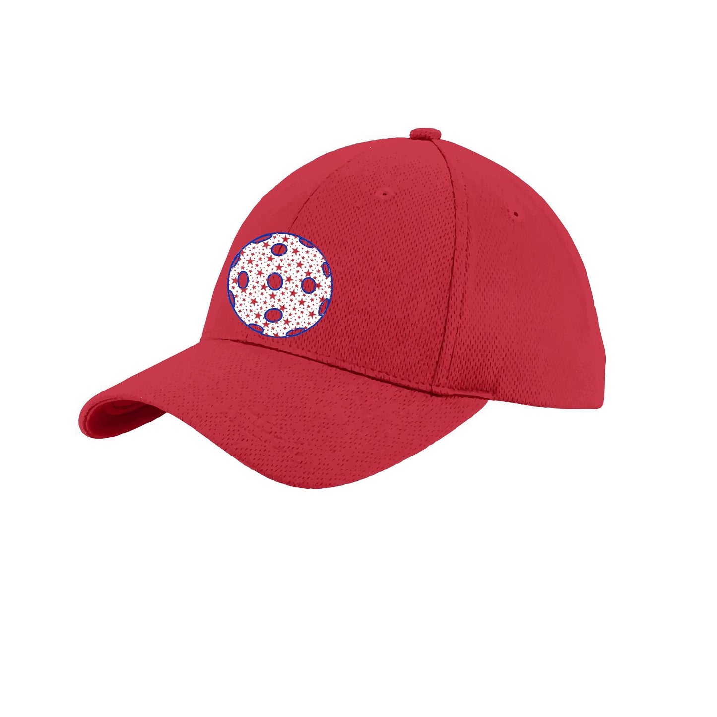 Patriotic Star Pickleball (Customizable) | Pickleball Hat | Moisture-Wicking 100% Polyester