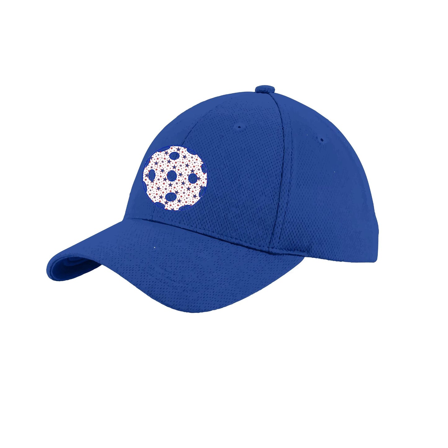 Patriotic Star Pickleball (Customizable) | Pickleball Hat | Moisture-Wicking 100% Polyester