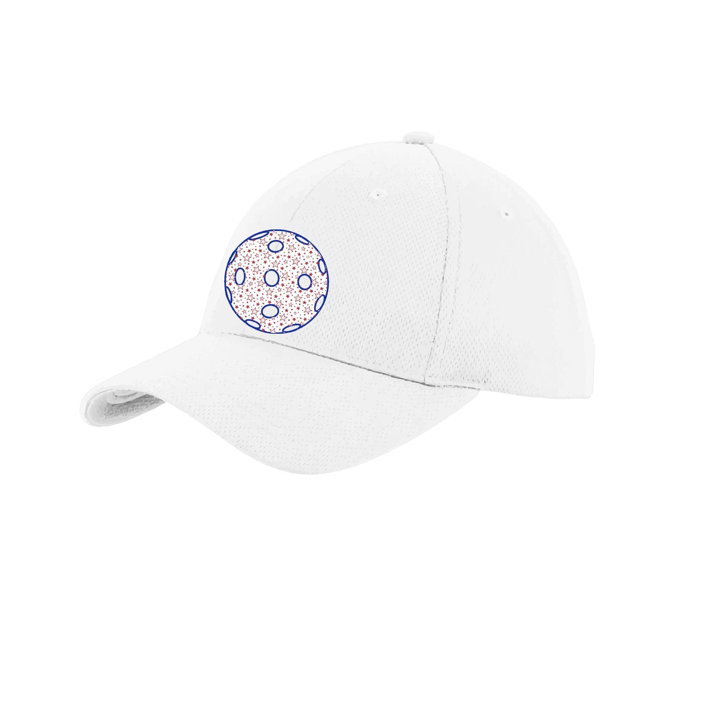 Patriotic Star Pickleball (Customizable) | Pickleball Hat | Moisture-Wicking 100% Polyester