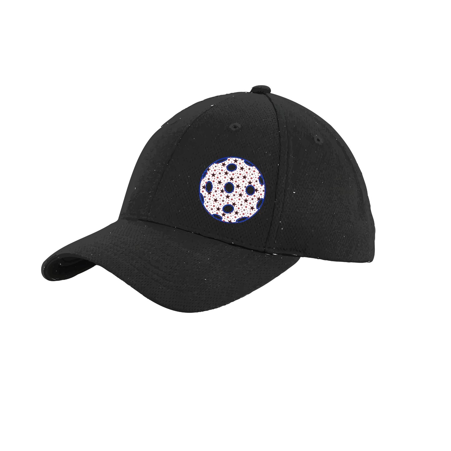 Patriotic Star Pickleball (Customizable) | Pickleball Hat | Moisture-Wicking 100% Polyester