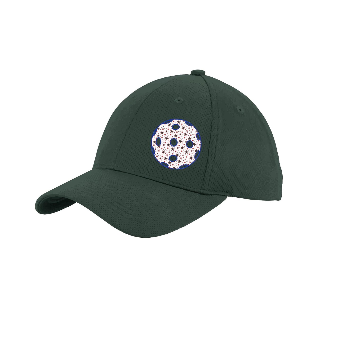 Patriotic Star Pickleball (Customizable) | Pickleball Hat | Moisture-Wicking 100% Polyester