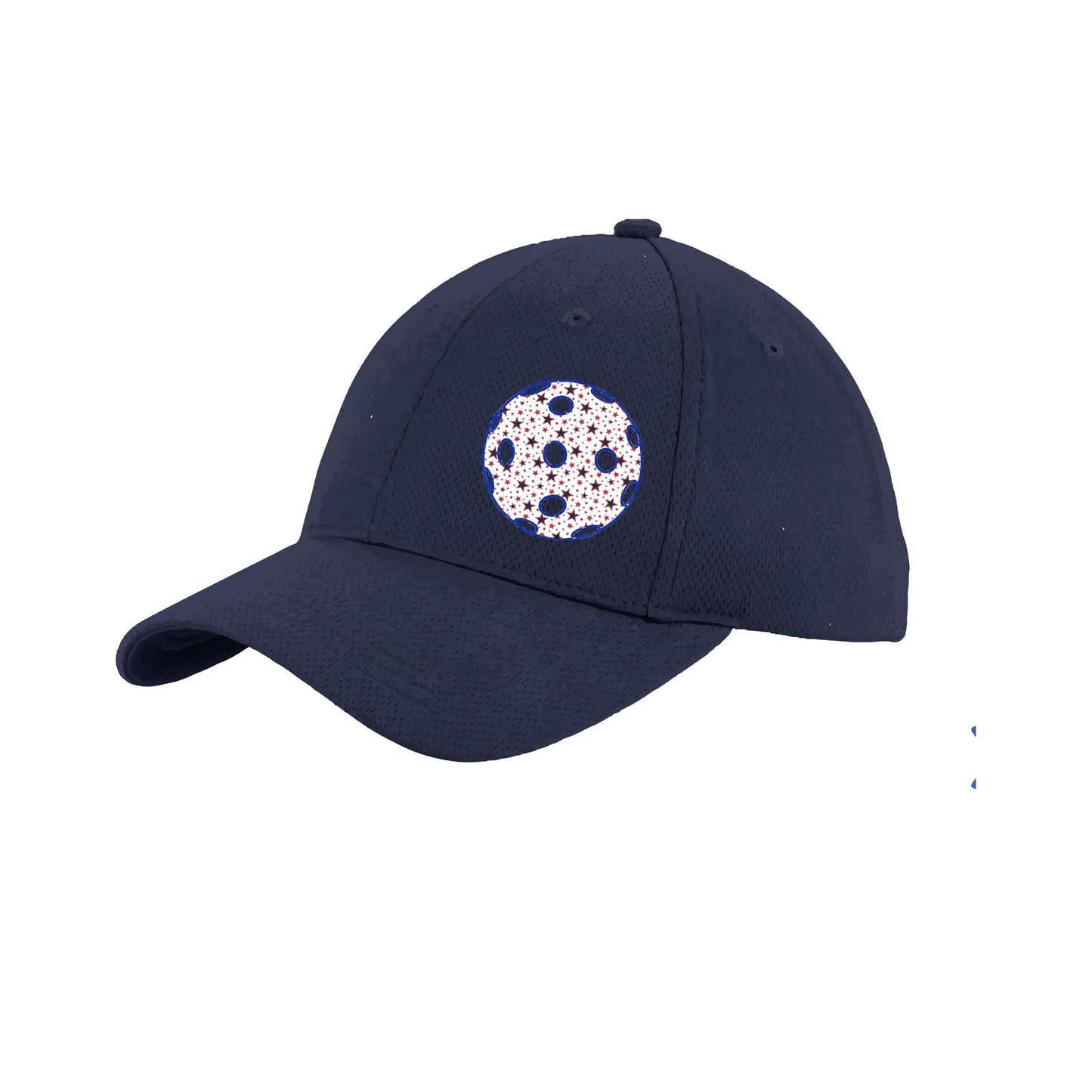 Patriotic Star Pickleball (Customizable) | Pickleball Hat | Moisture-Wicking 100% Polyester