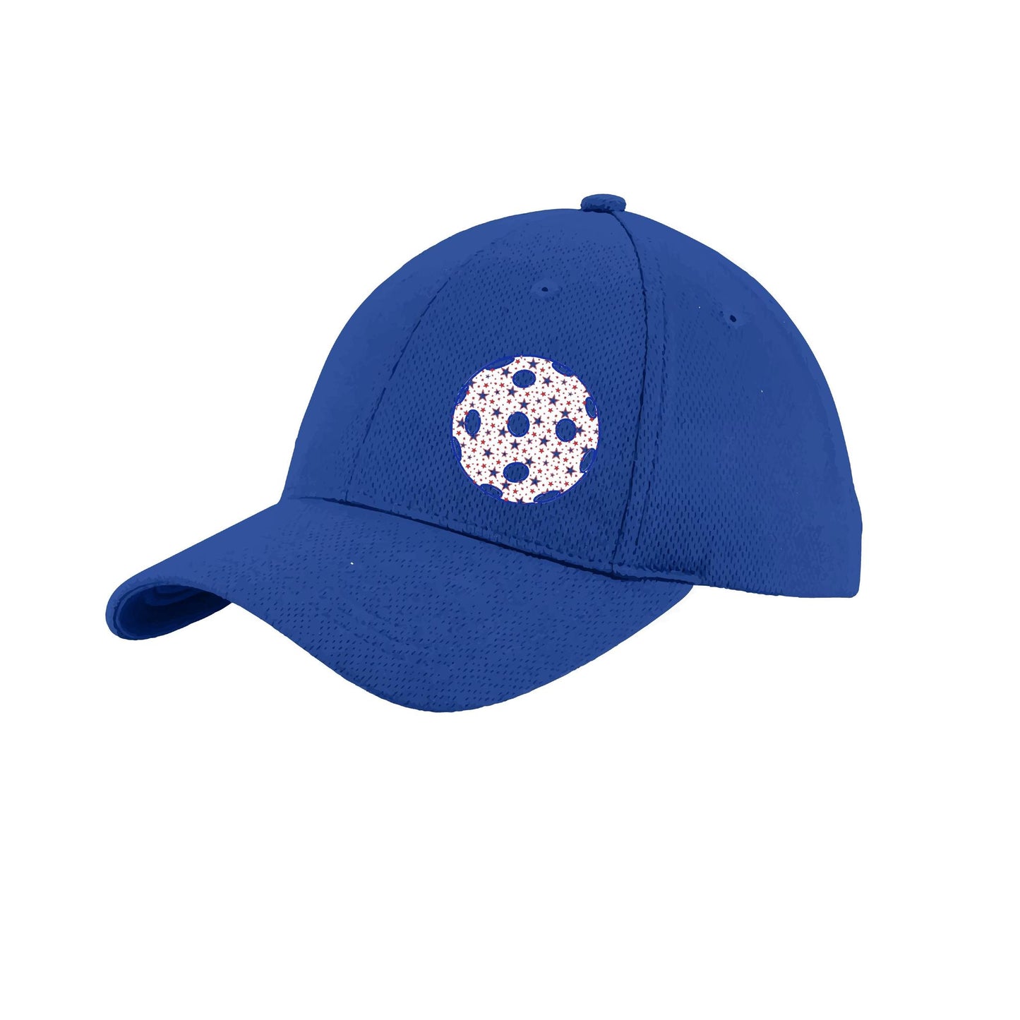 Patriotic Star Pickleball (Customizable) | Pickleball Hat | Moisture-Wicking 100% Polyester