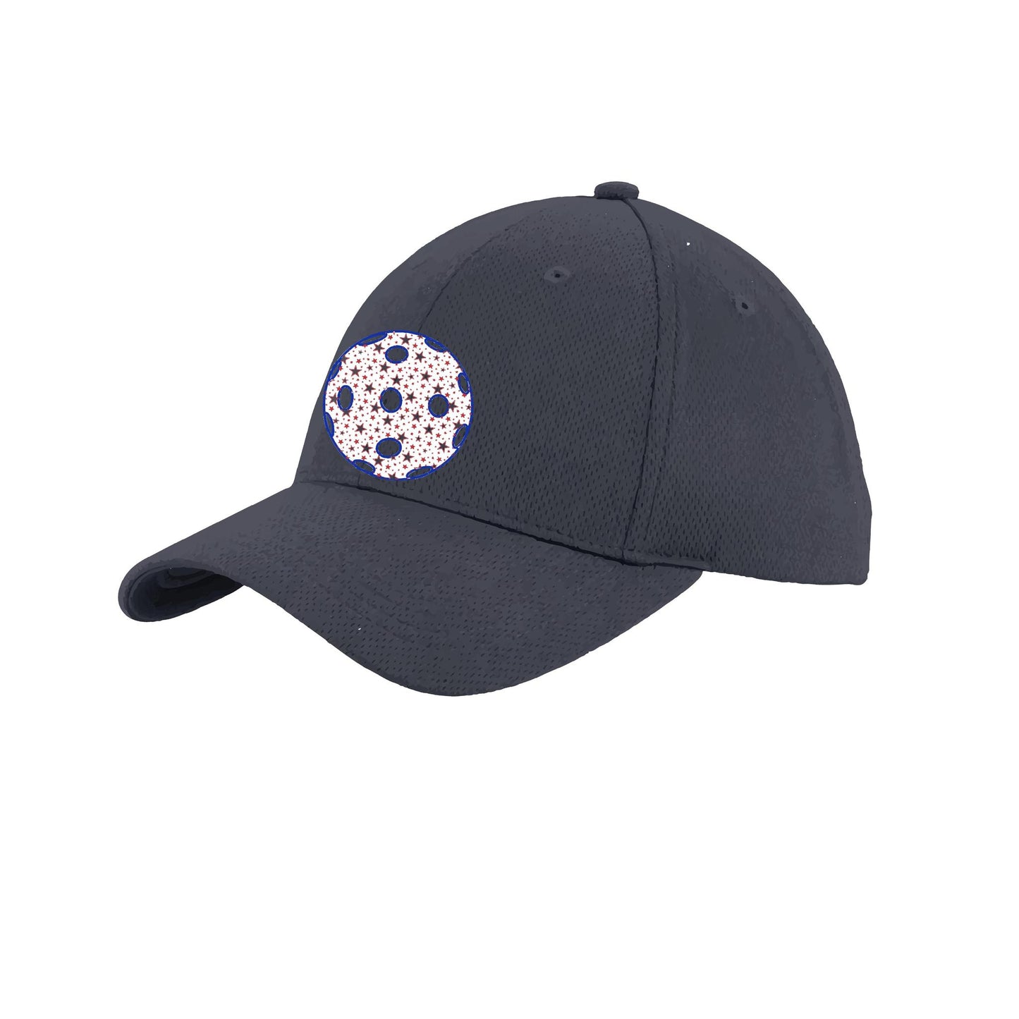 Patriotic Star Pickleball (Customizable) | Pickleball Hat | Moisture-Wicking 100% Polyester