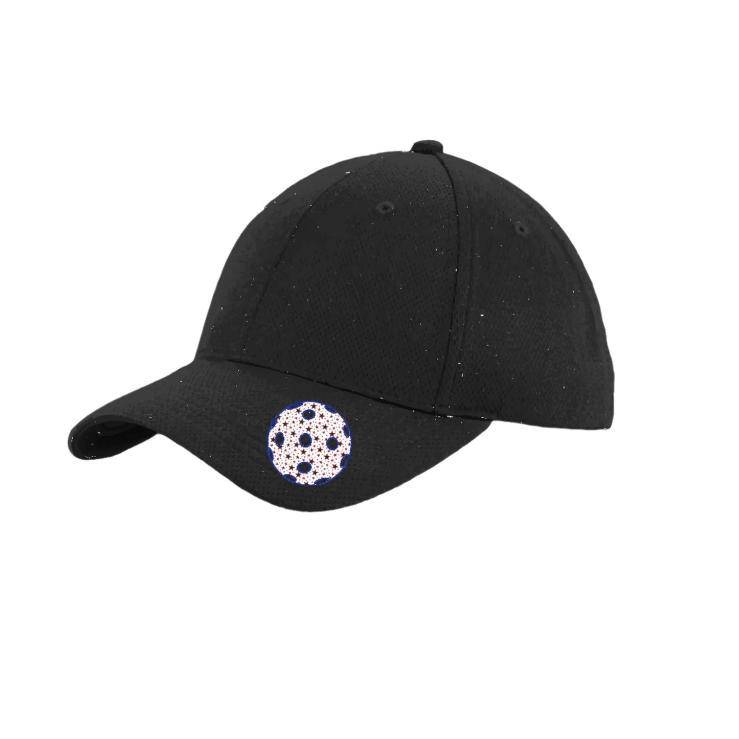 Patriotic Star Pickleball (Customizable) | Pickleball Hat | Moisture-Wicking 100% Polyester