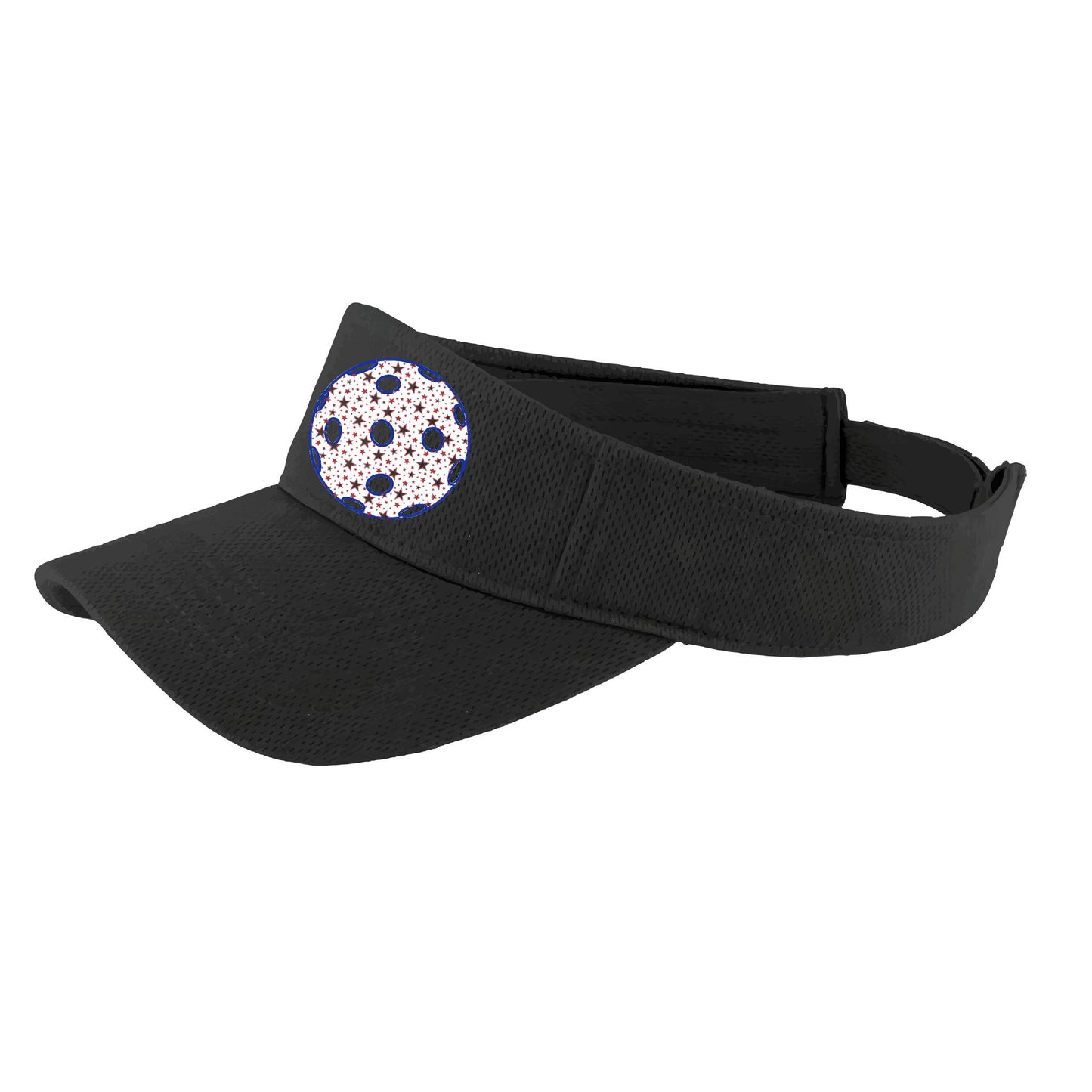 Patriotic Star Pickleball (Customizable) | Pickleball Visors | Moisture Wicking 100% Polyester