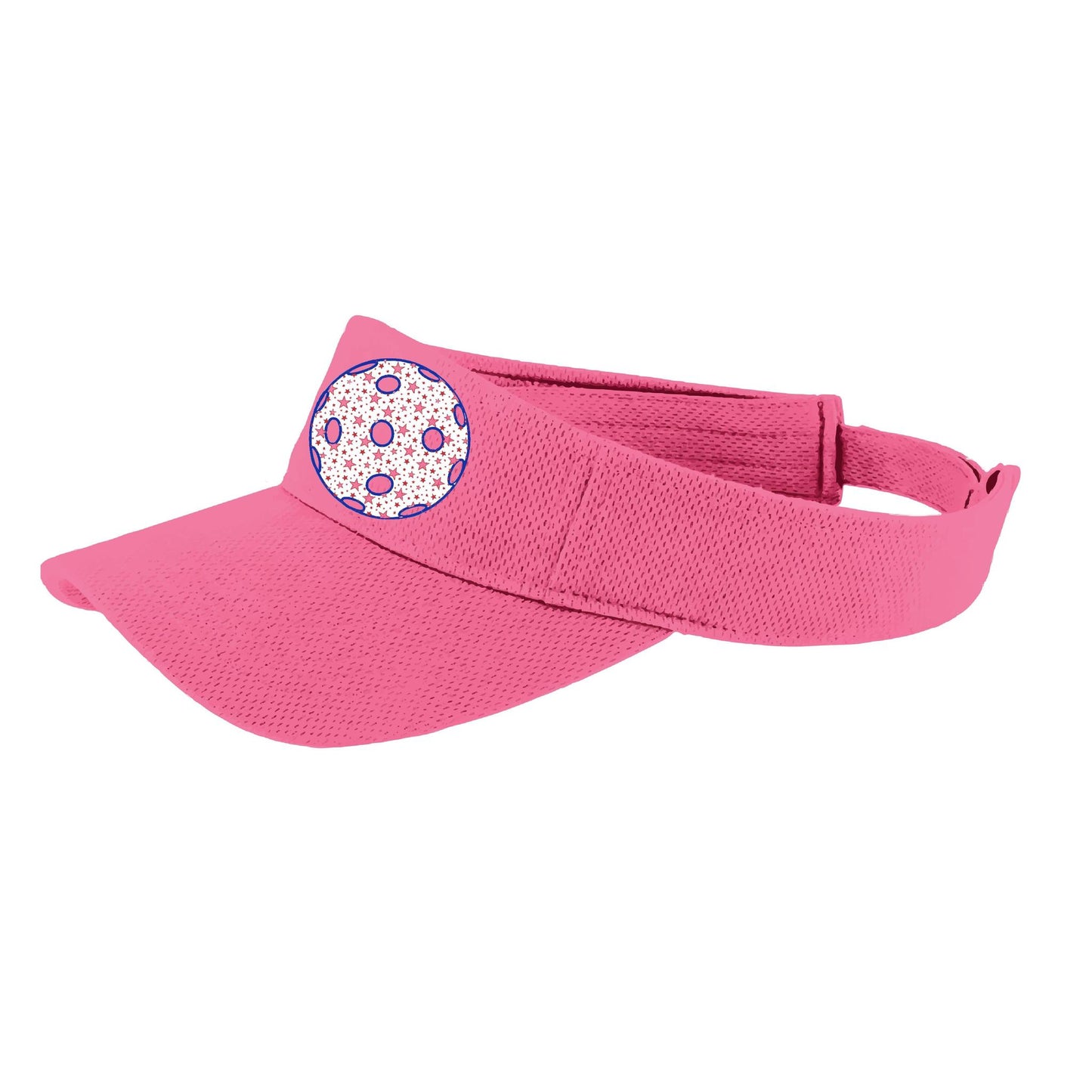 Patriotic Star Pickleball (Customizable) | Pickleball Visors | Moisture Wicking 100% Polyester