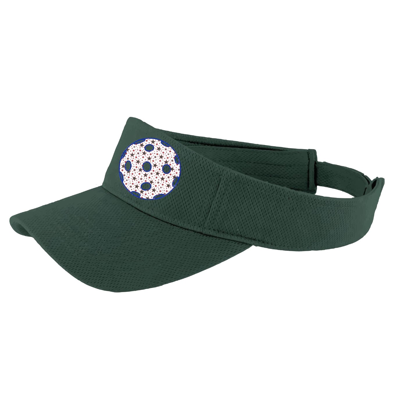 Patriotic Star Pickleball (Customizable) | Pickleball Visors | Moisture Wicking 100% Polyester