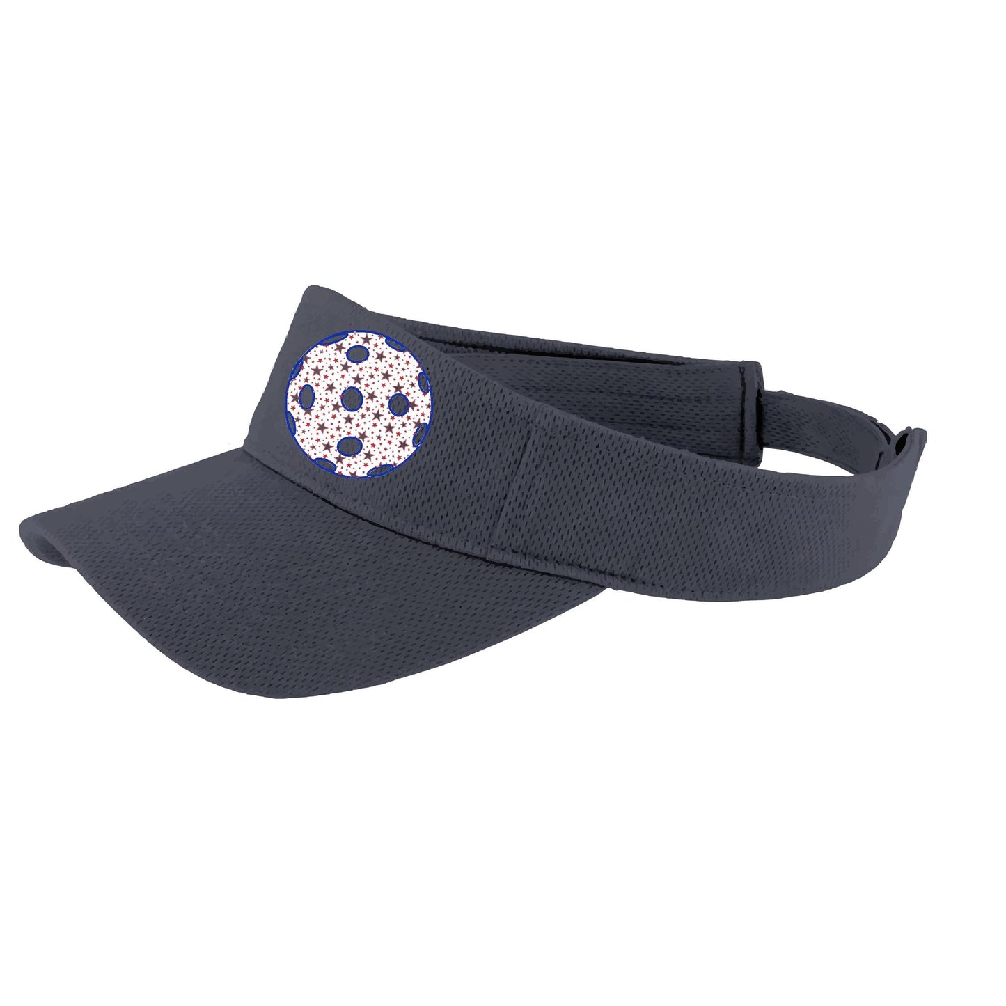 Patriotic Star Pickleball (Customizable) | Pickleball Visors | Moisture Wicking 100% Polyester