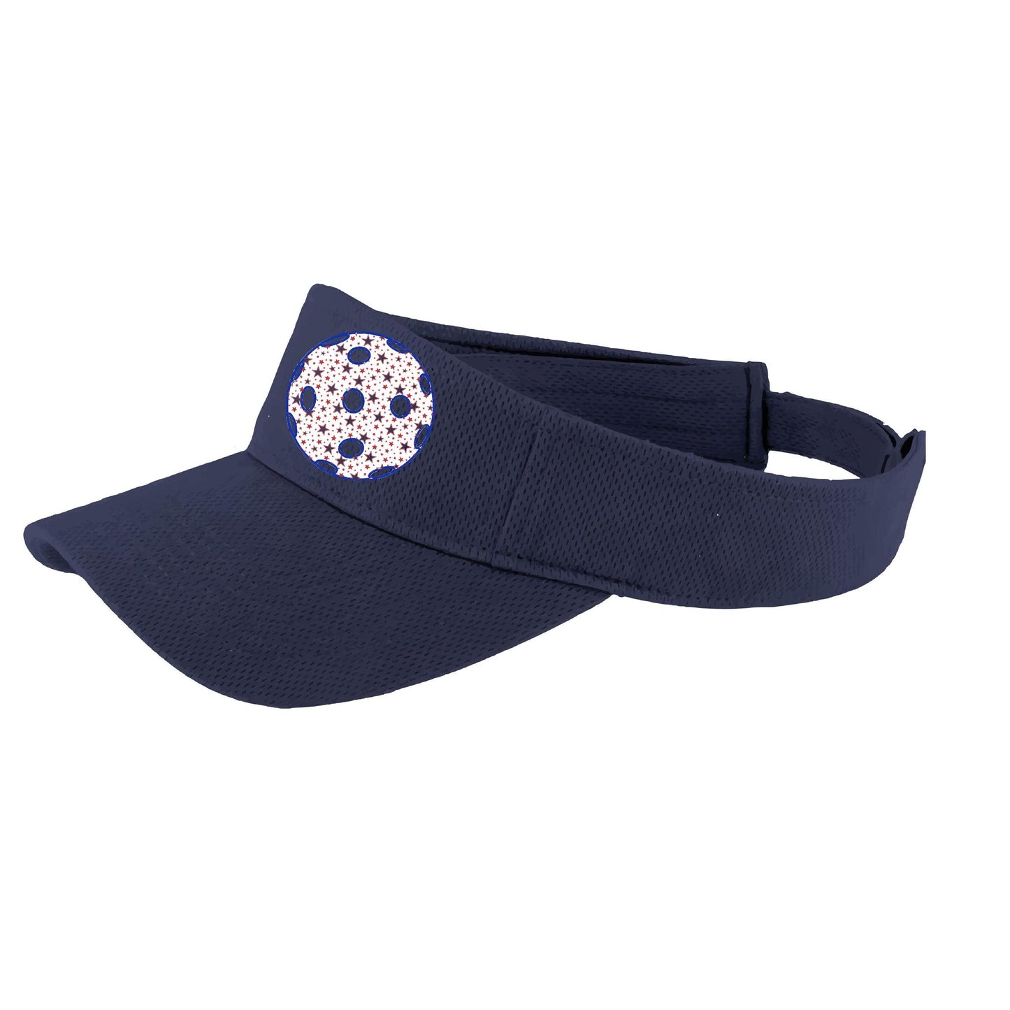 Patriotic Star Pickleball (Customizable) | Pickleball Visors | Moisture Wicking 100% Polyester
