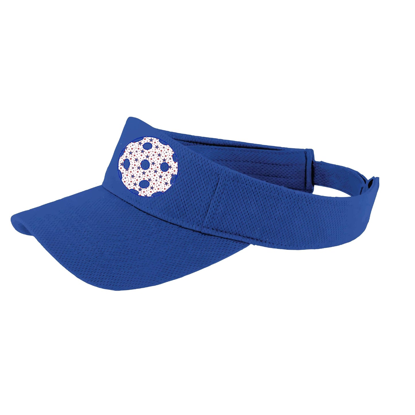 Patriotic Star Pickleball (Customizable) | Pickleball Visors | Moisture Wicking 100% Polyester