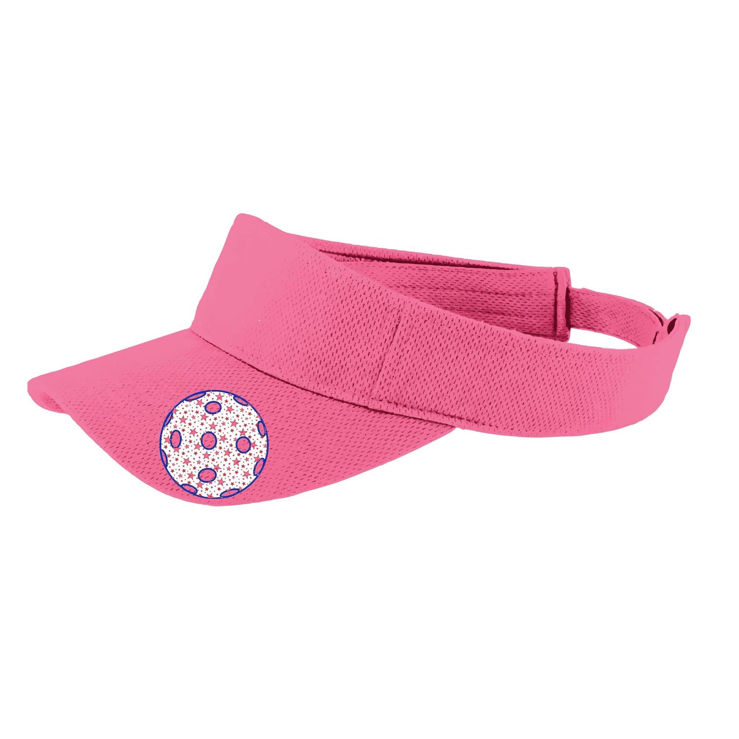 Patriotic Star Pickleball (Customizable) | Pickleball Visors | Moisture Wicking 100% Polyester