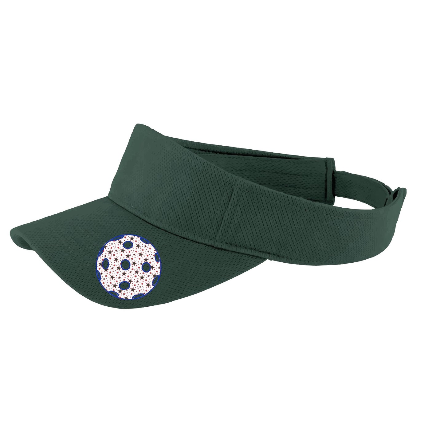 Patriotic Star Pickleball (Customizable) | Pickleball Visors | Moisture Wicking 100% Polyester