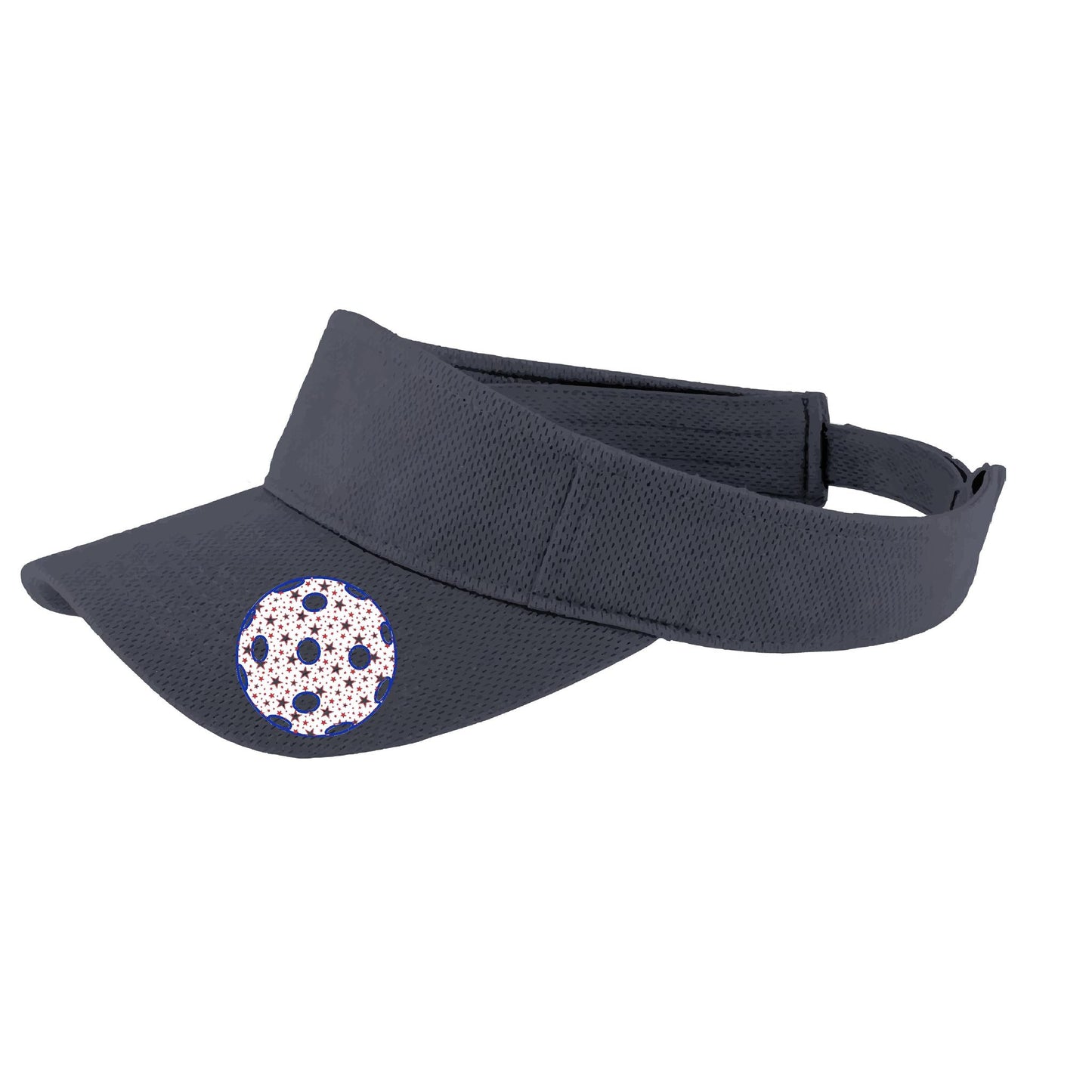 Patriotic Star Pickleball (Customizable) | Pickleball Visors | Moisture Wicking 100% Polyester