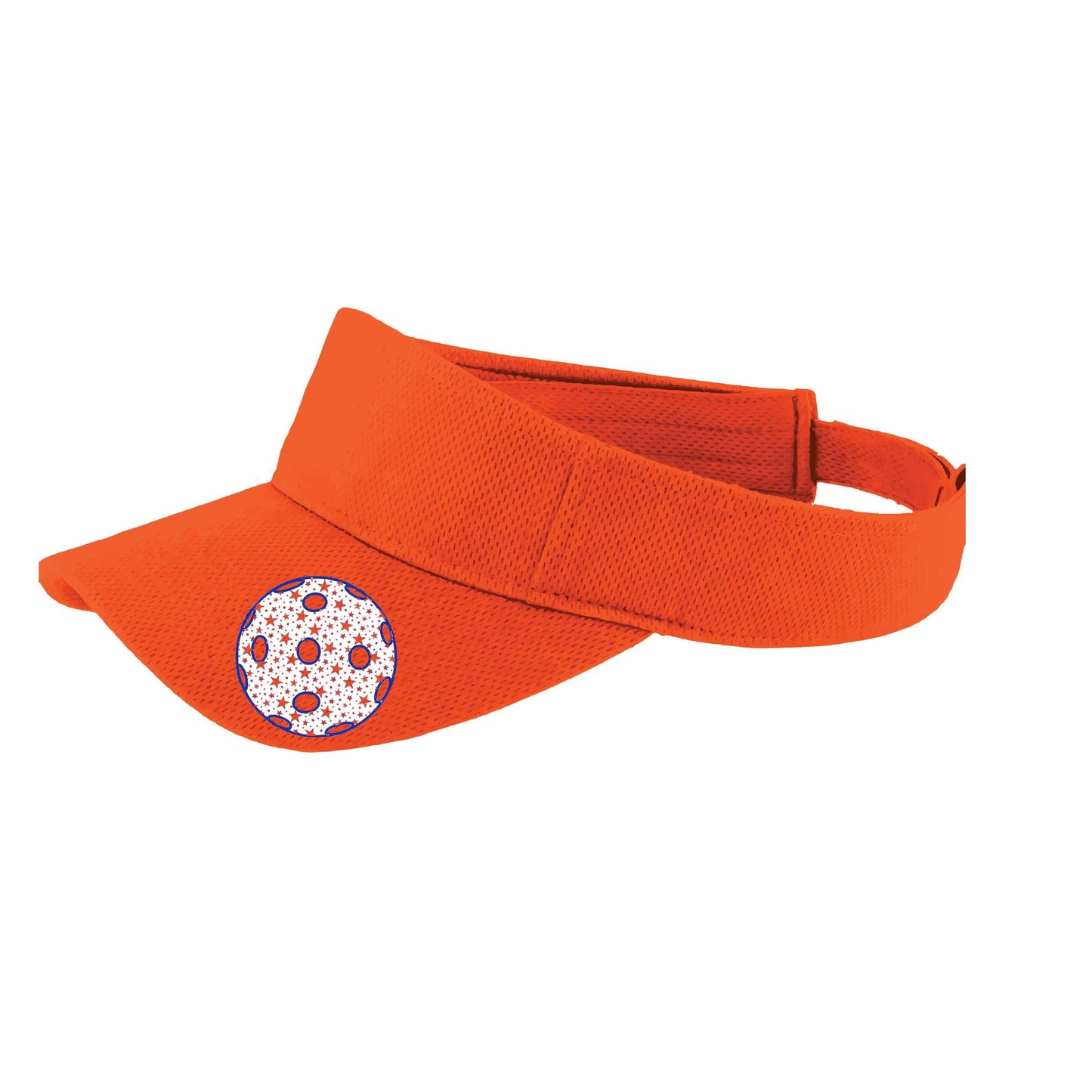 Patriotic Star Pickleball (Customizable) | Pickleball Visors | Moisture Wicking 100% Polyester