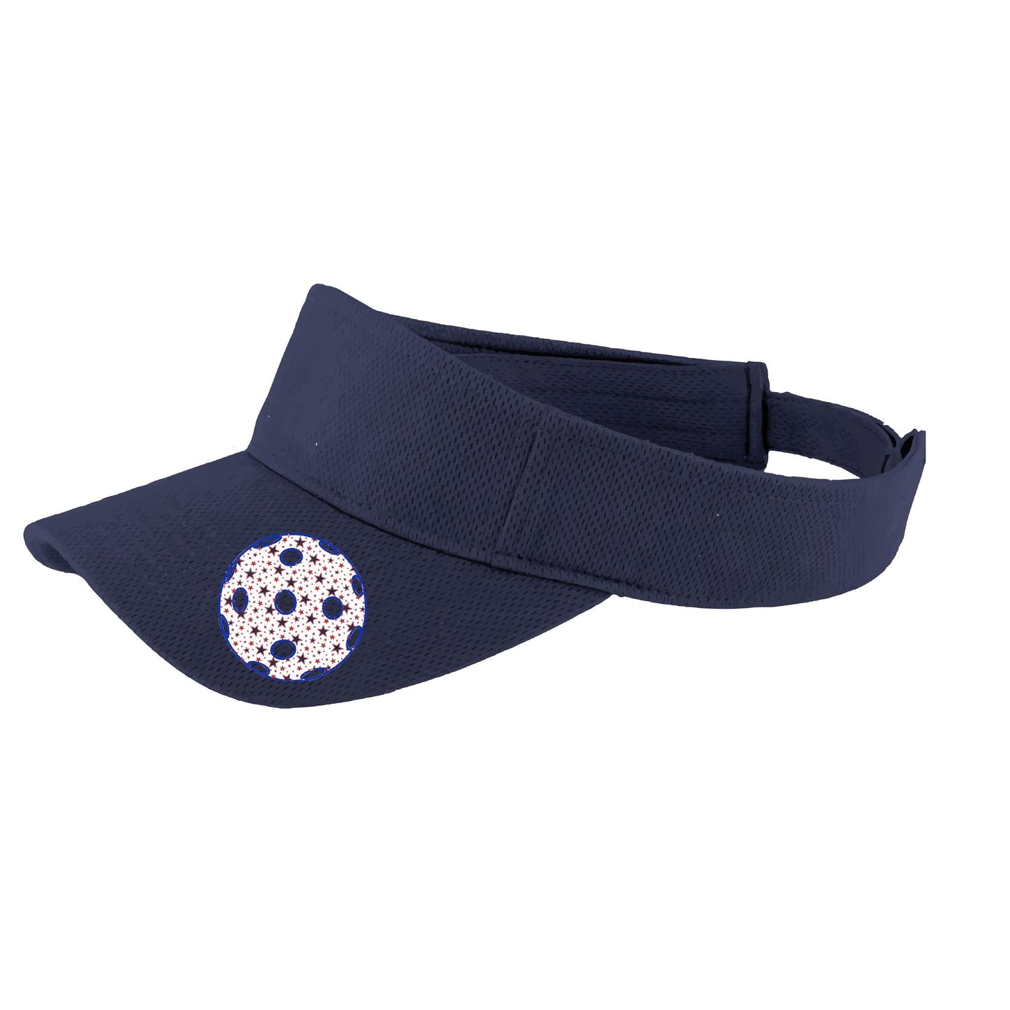 Patriotic Star Pickleball (Customizable) | Pickleball Visors | Moisture Wicking 100% Polyester