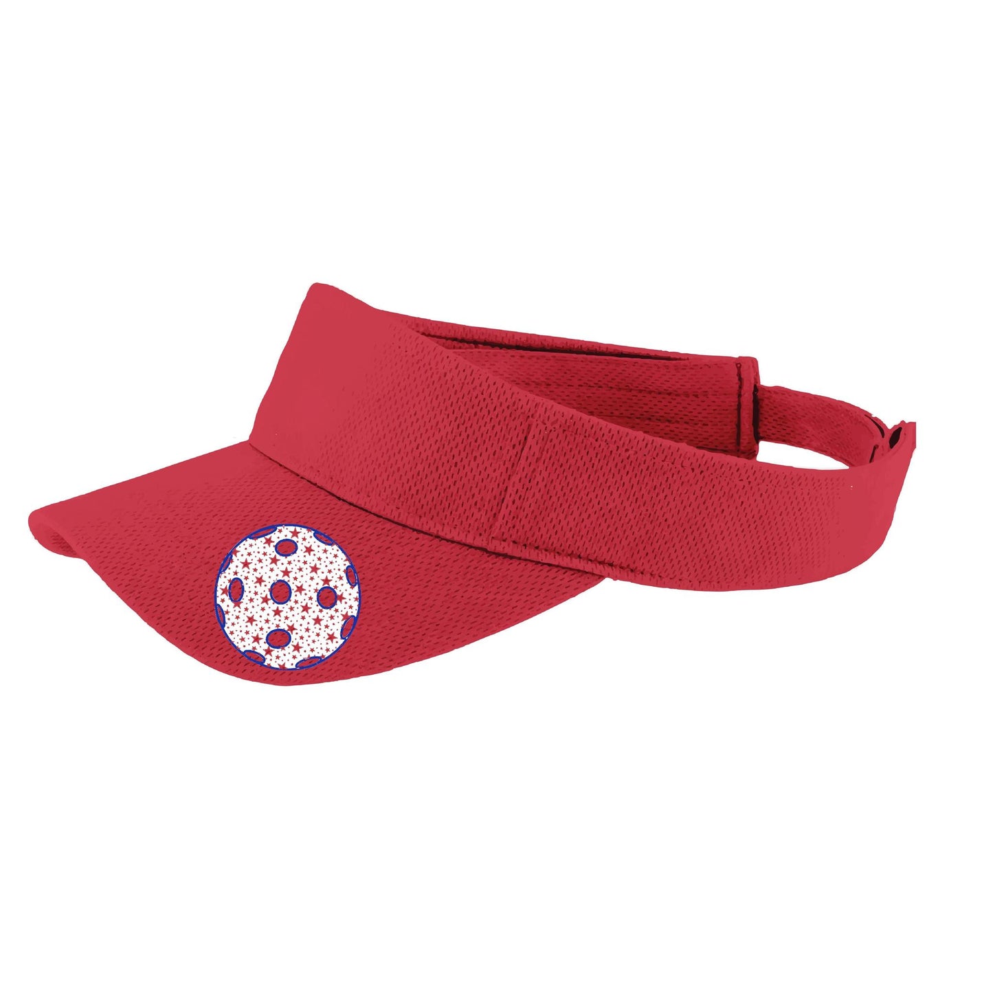 Patriotic Star Pickleball (Customizable) | Pickleball Visors | Moisture Wicking 100% Polyester