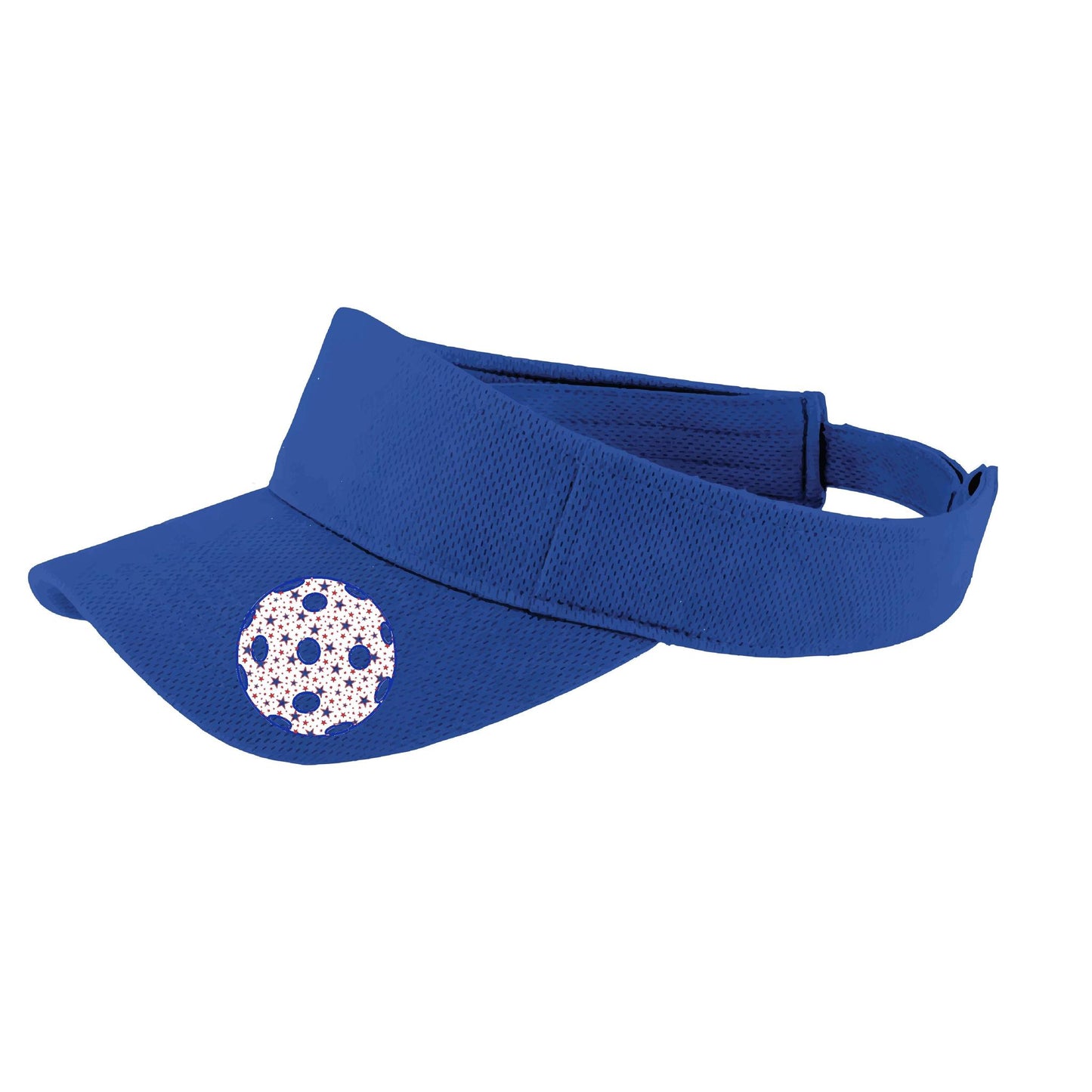Patriotic Star Pickleball (Customizable) | Pickleball Visors | Moisture Wicking 100% Polyester