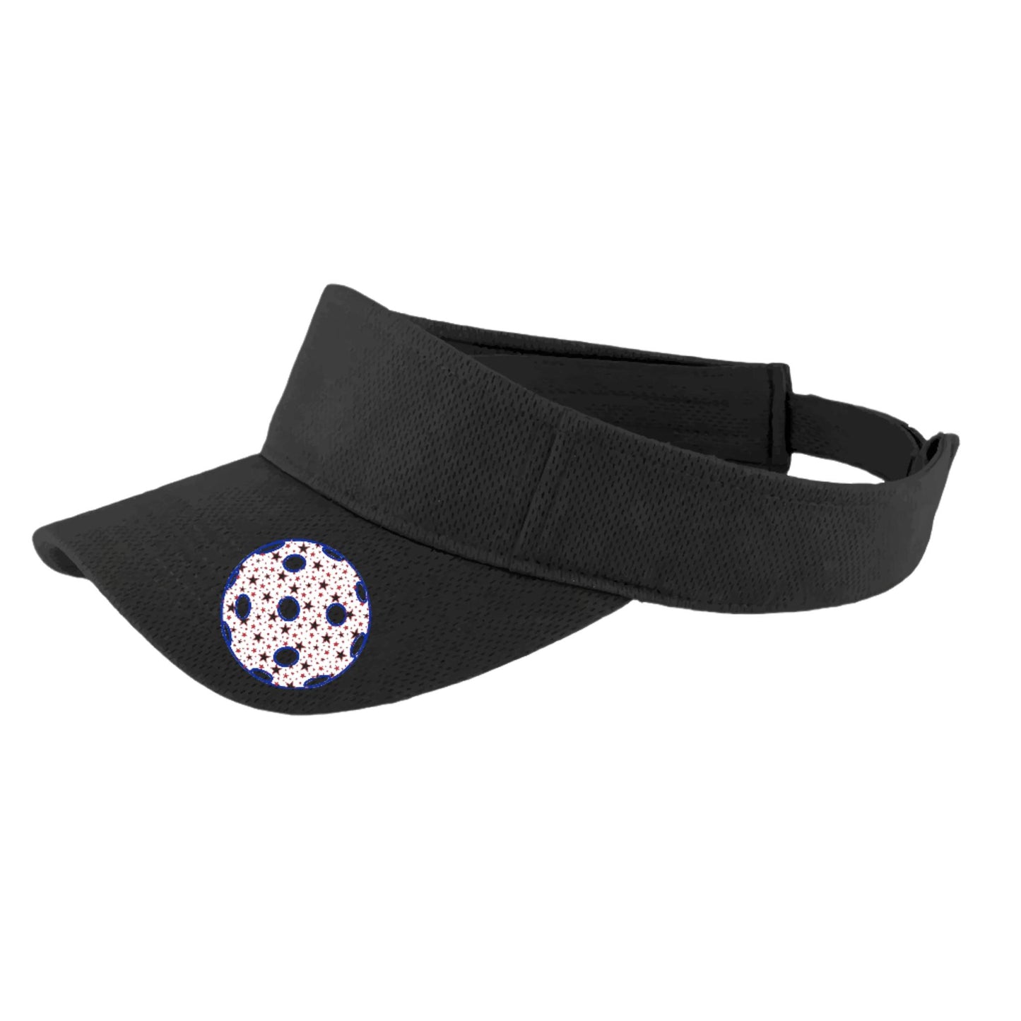 Patriotic Star Pickleball (Customizable) | Pickleball Visors | Moisture Wicking 100% Polyester