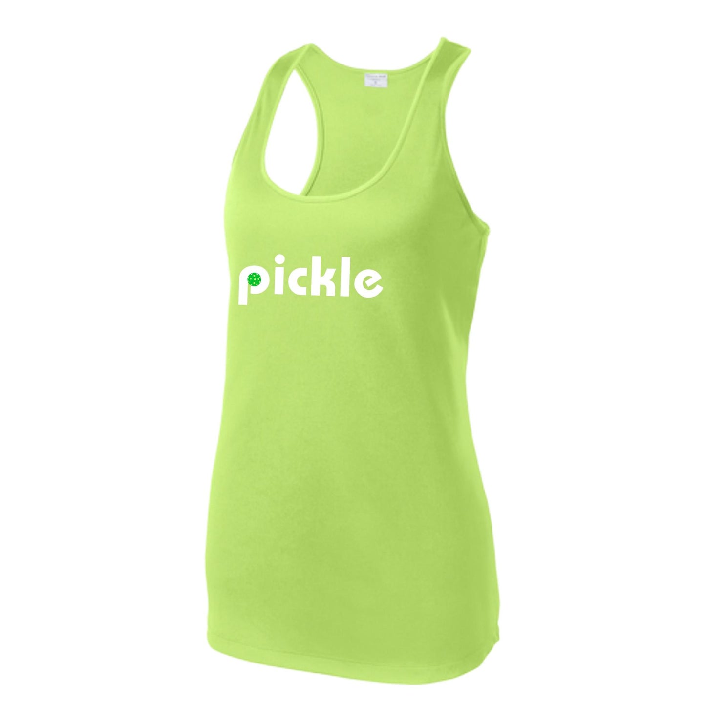 Pickle (Customizable) | Women's Racerback Pickleball Tank | 100% Polyester