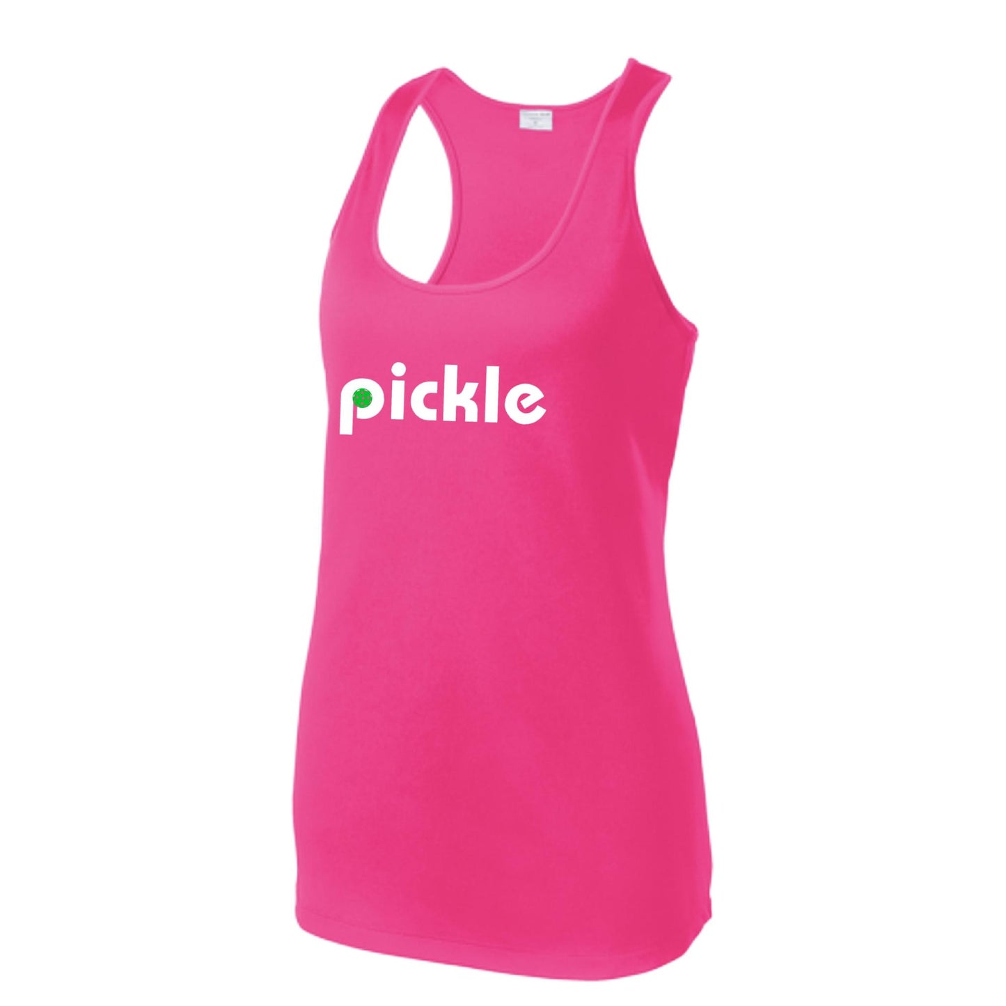 Pickle (Customizable) | Women's Racerback Pickleball Tank | 100% Polyester