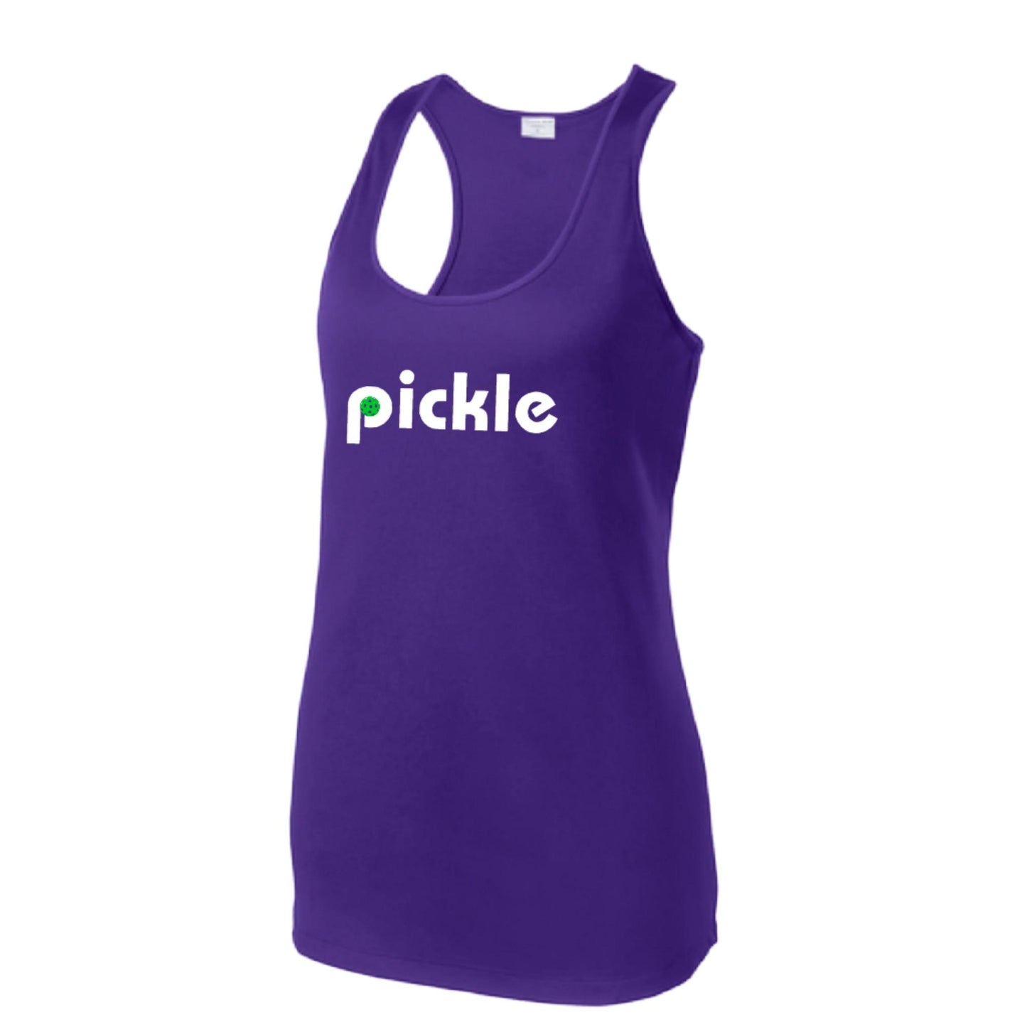 Pickle (Customizable) | Women's Racerback Pickleball Tank | 100% Polyester