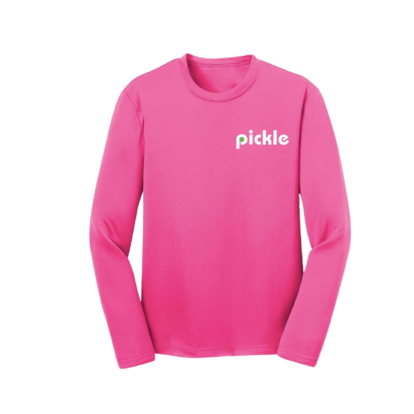 Pickle (Customizable) | Youth Long Sleeve Pickleball Performance T-Shirts | 100% Polyester