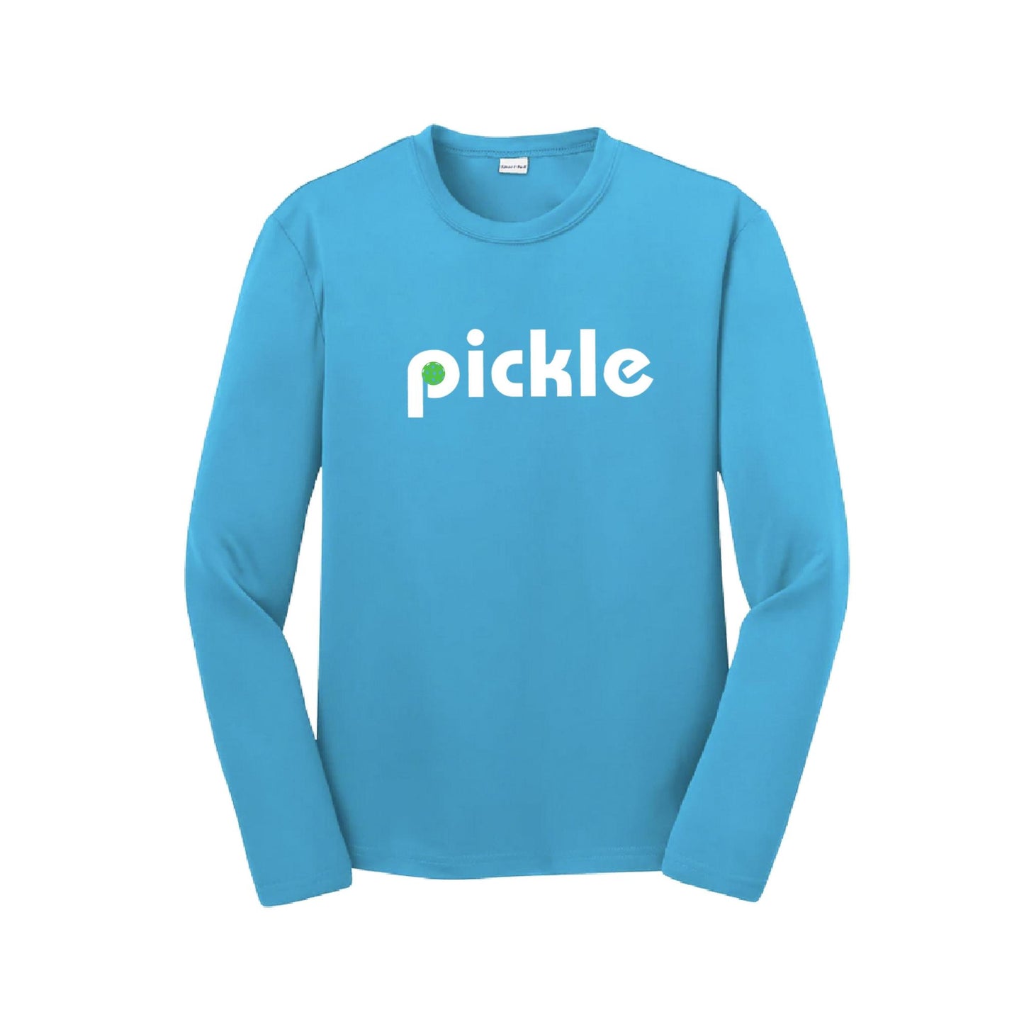 Pickle (Customizable) | Youth Long Sleeve Pickleball Performance T-Shirts | 100% Polyester