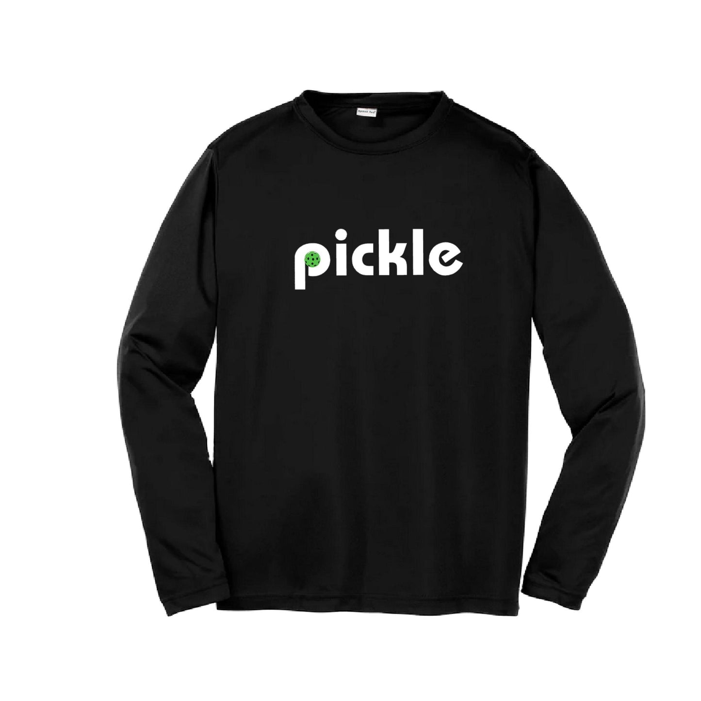Pickle (Customizable) | Youth Long Sleeve Pickleball Performance T-Shirts | 100% Polyester